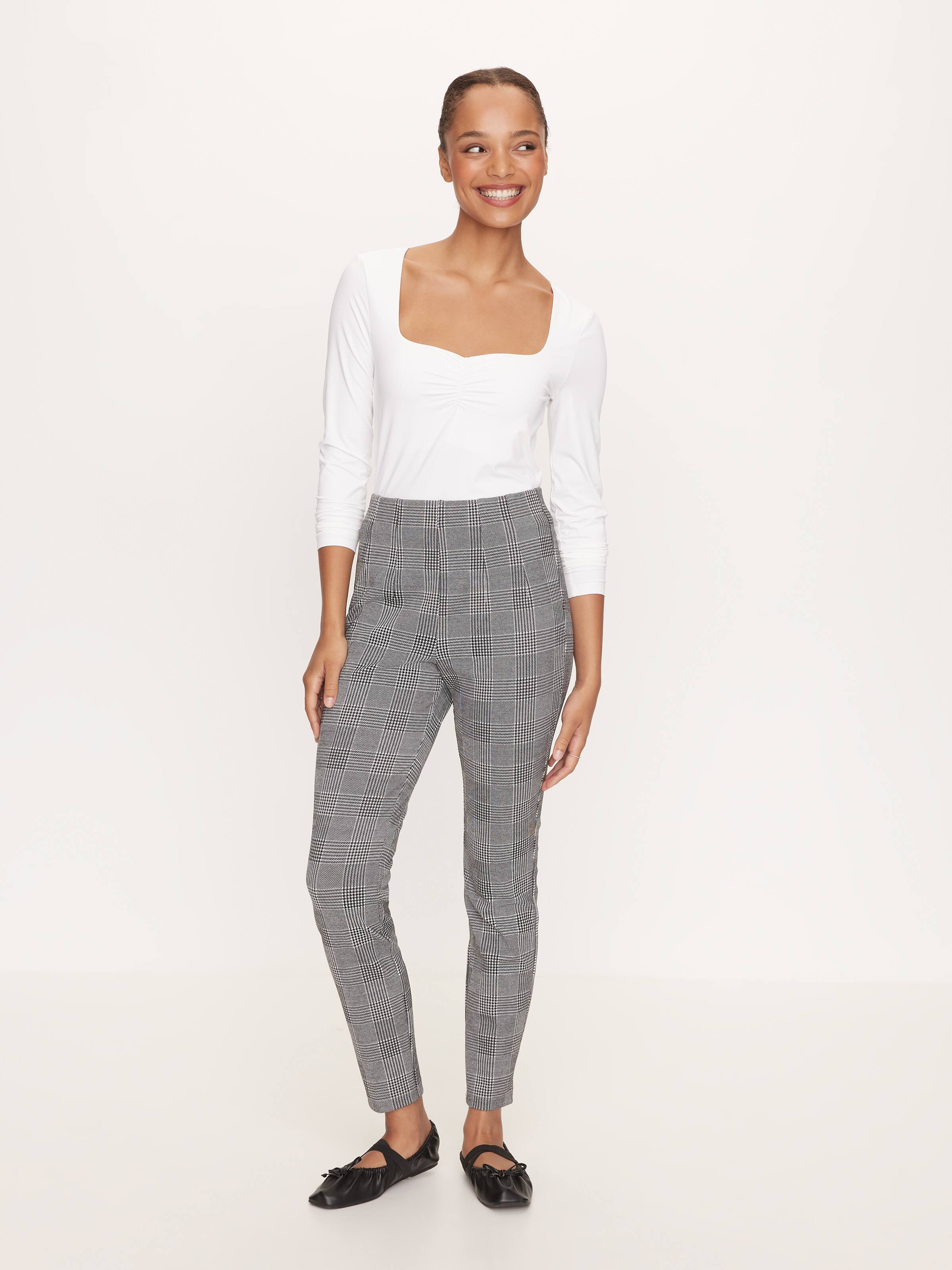 Double Dart Knit Leg Pant