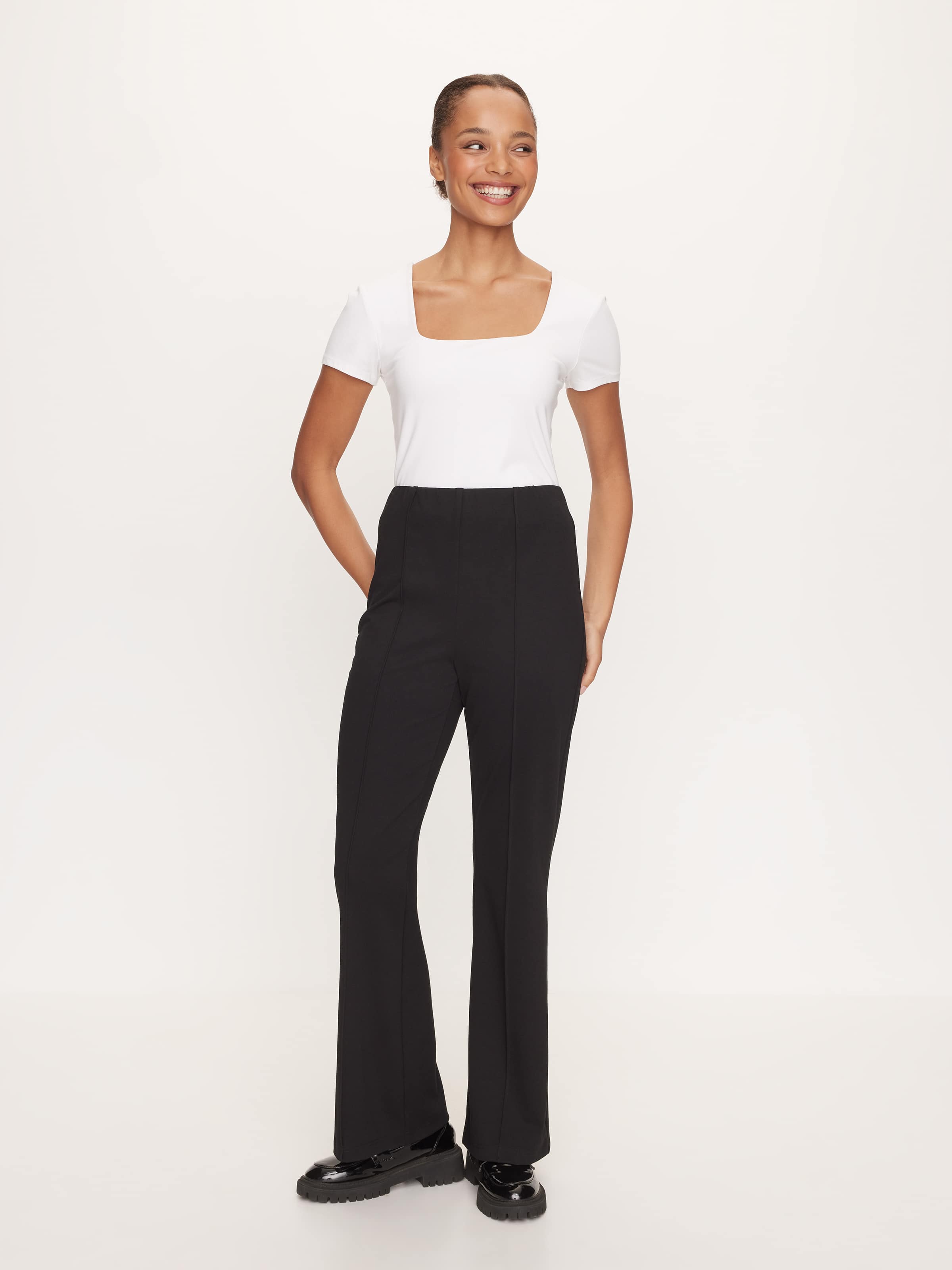 Flare Knit Leg Pants