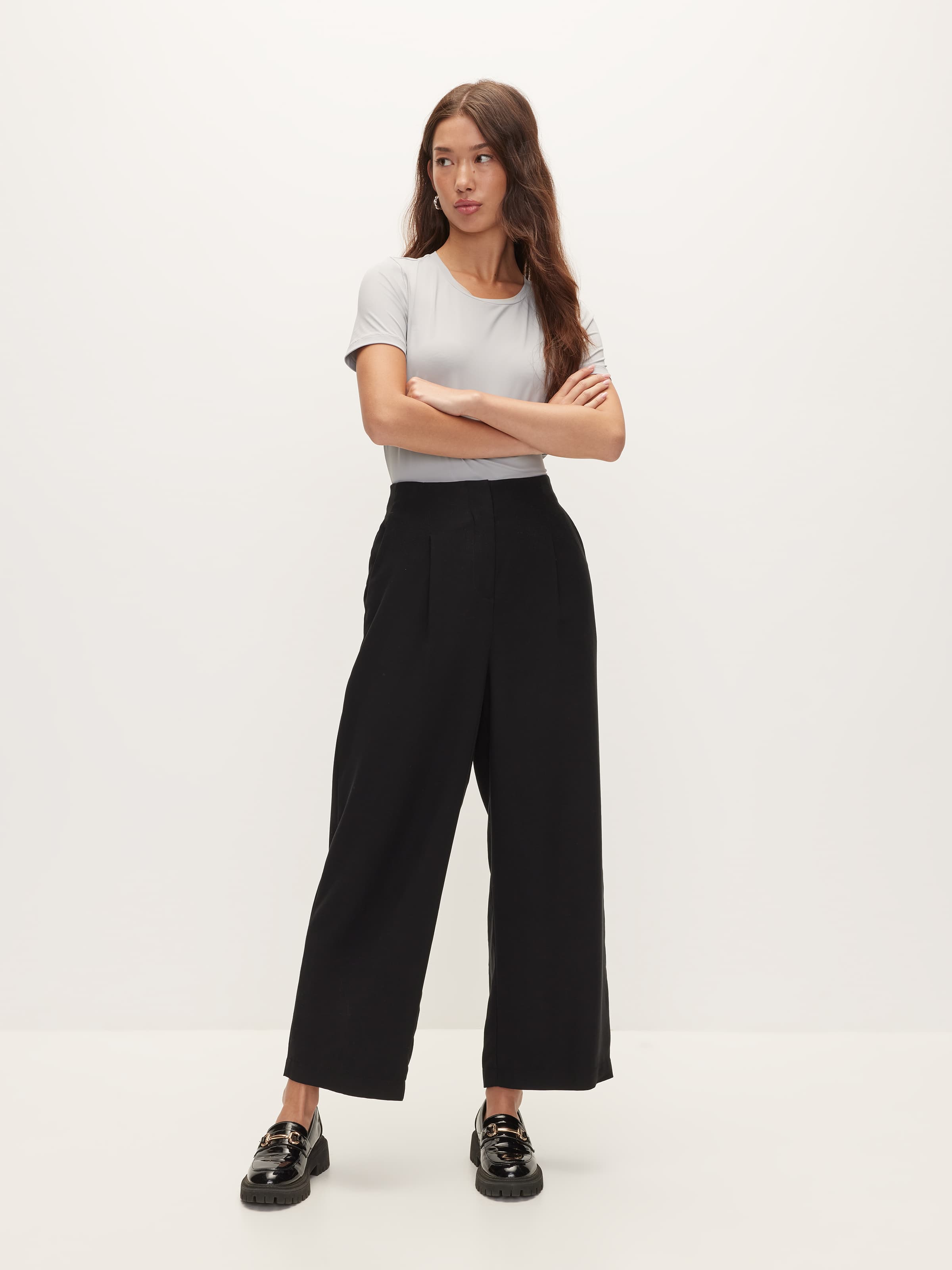 Grown On Waist Wide Leg