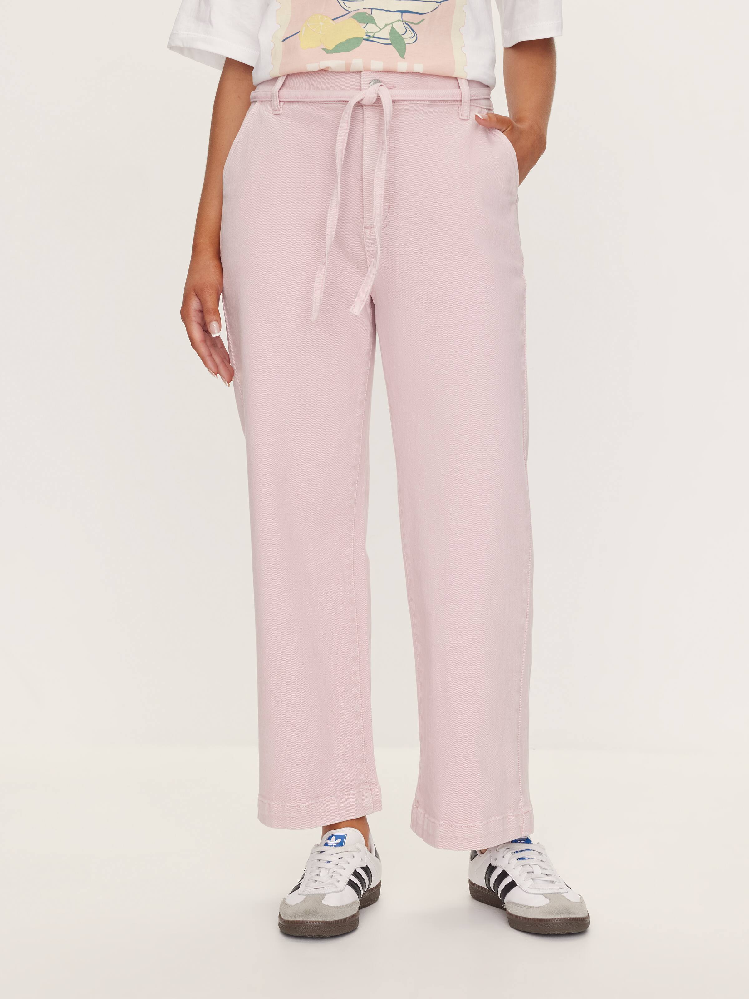 Bobbi Wde Leg Tie Crop Pant