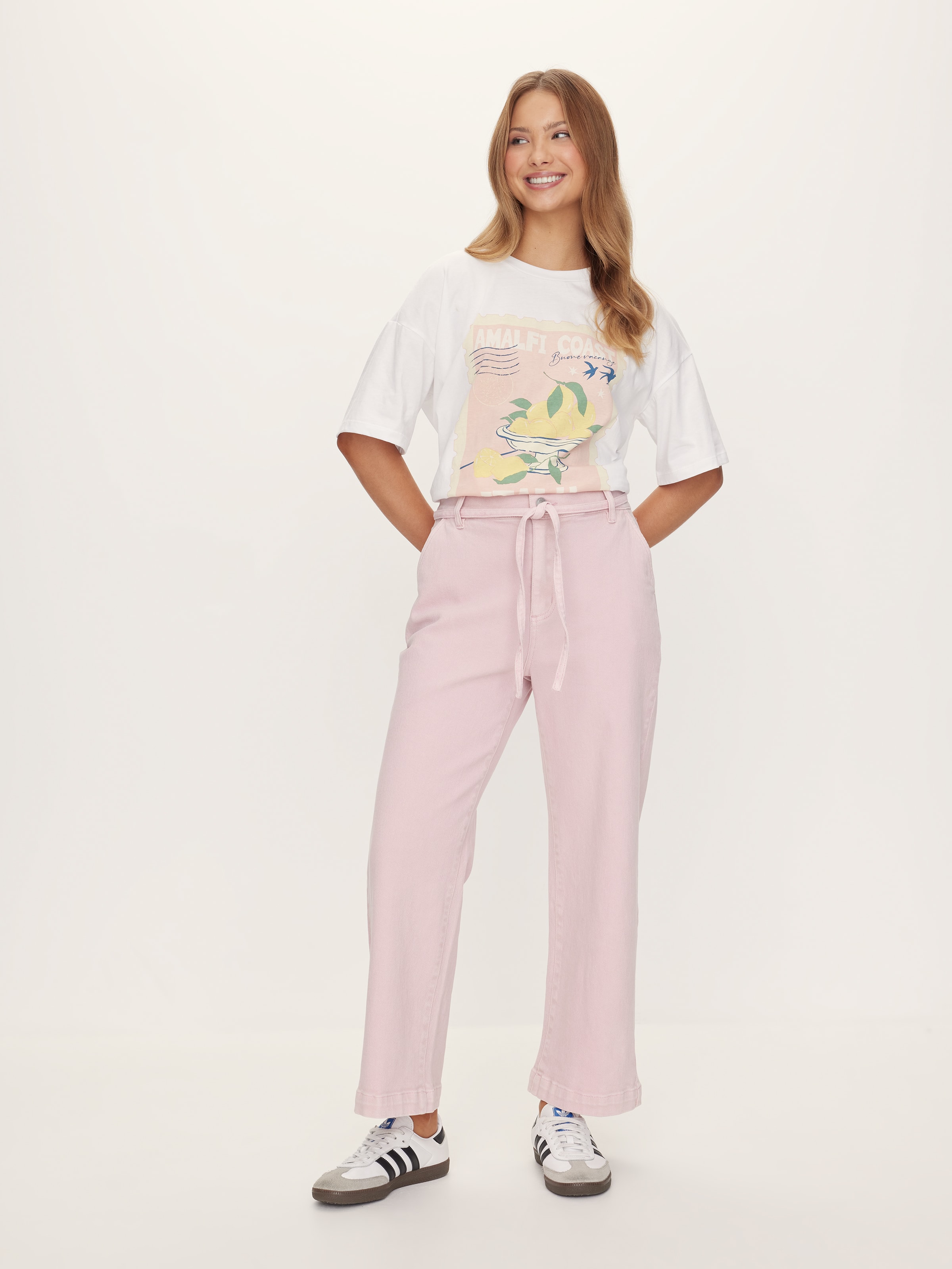 Bobbi Wde Leg Tie Crop Pant