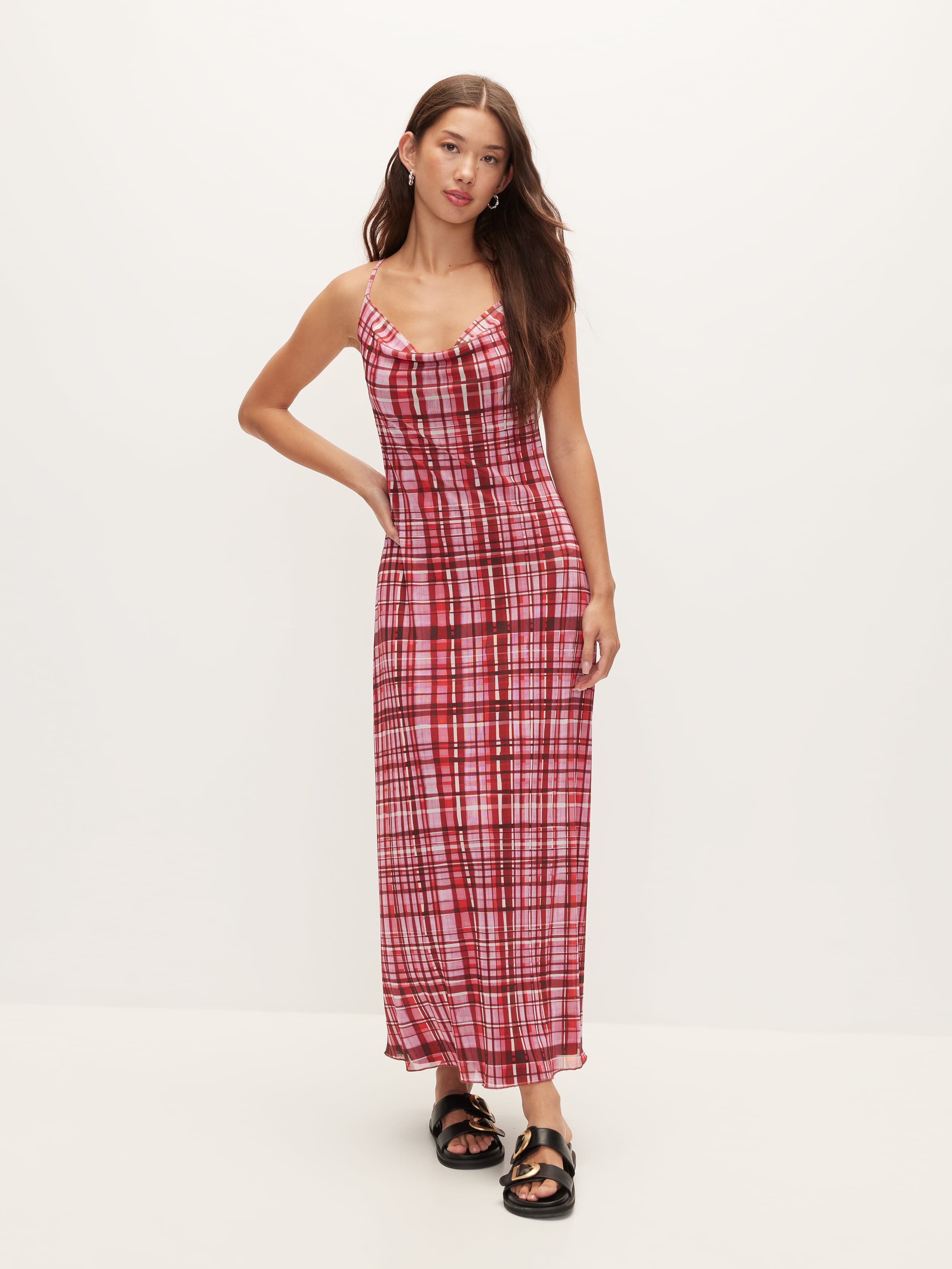 Naomi Mesh Slip Dress