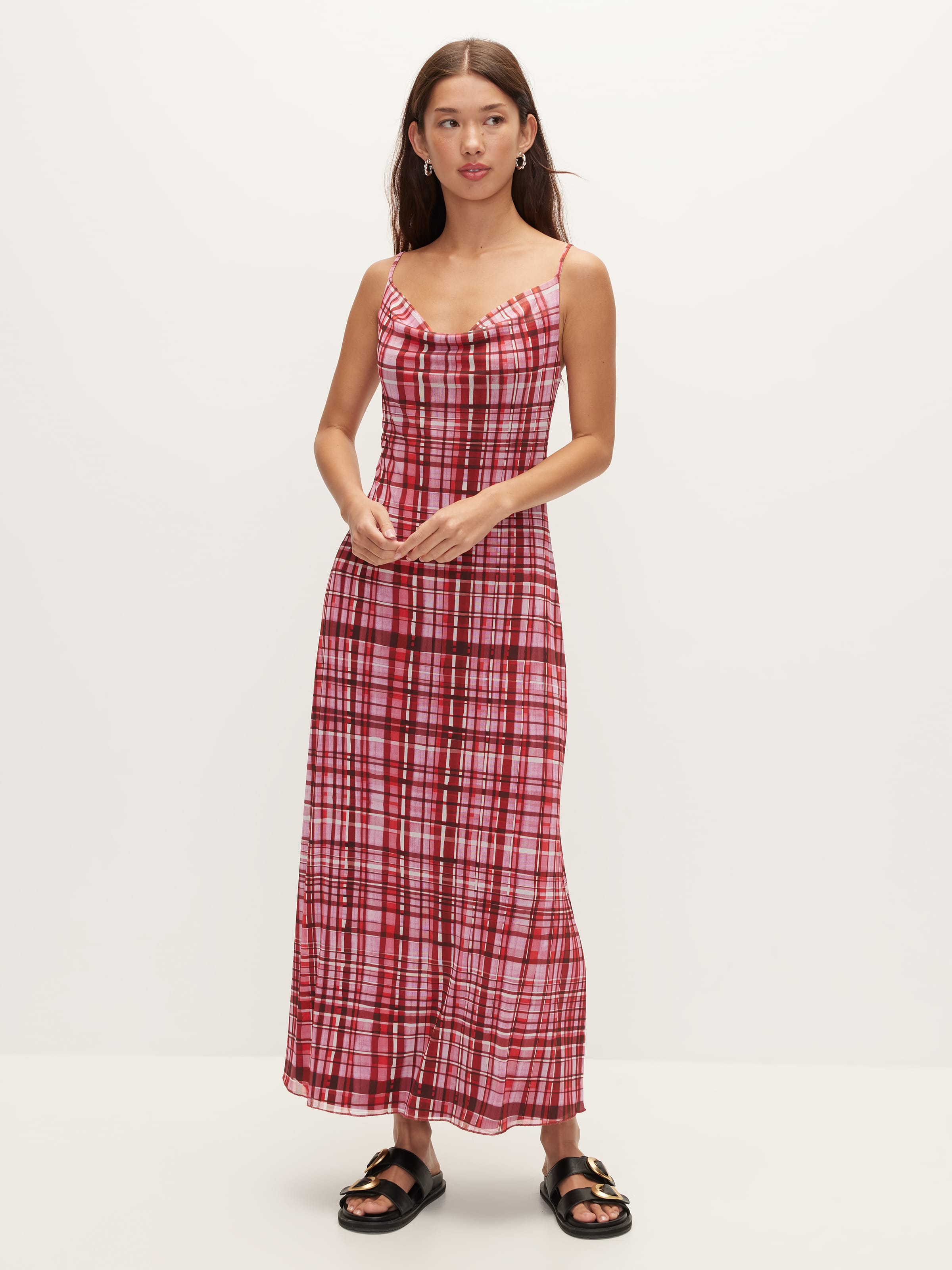Naomi Mesh Slip Dress