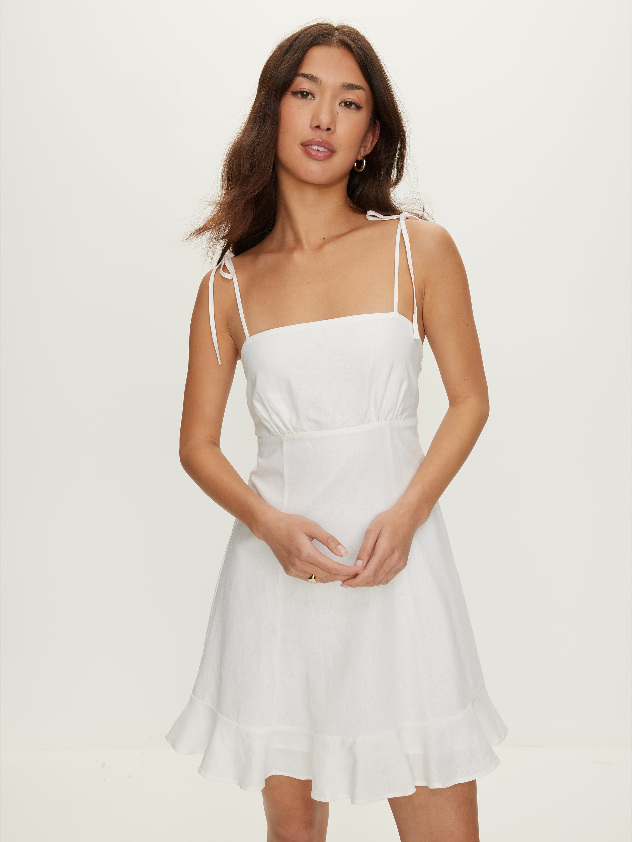 Olive Strappy Mini Dress