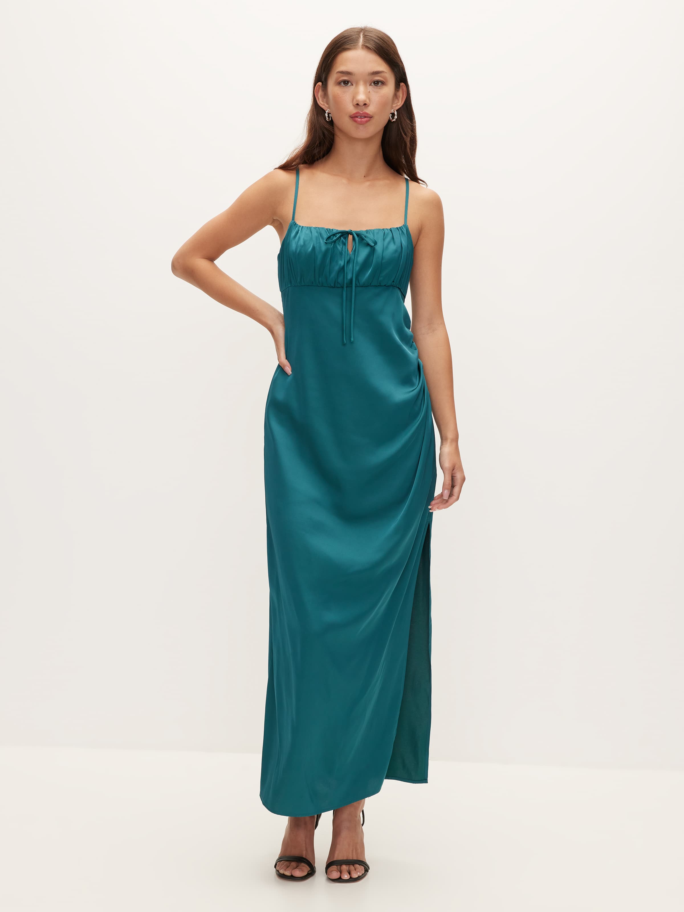 Miranda Satin Midi Dress