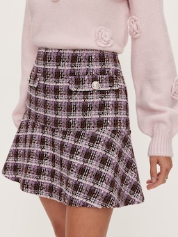 Boucle Flounce Skirt