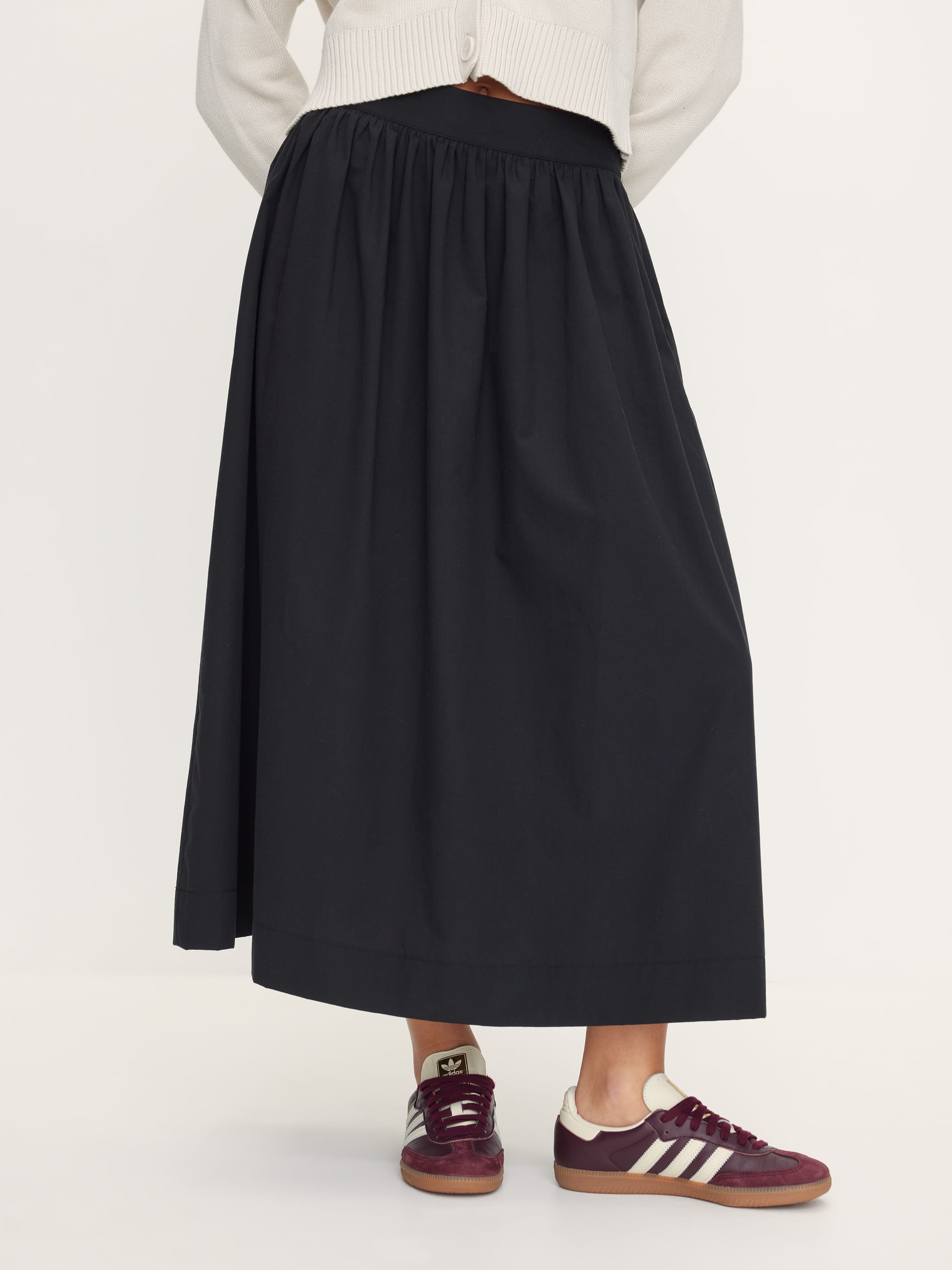 Blaise Poplin Midi Skirt
