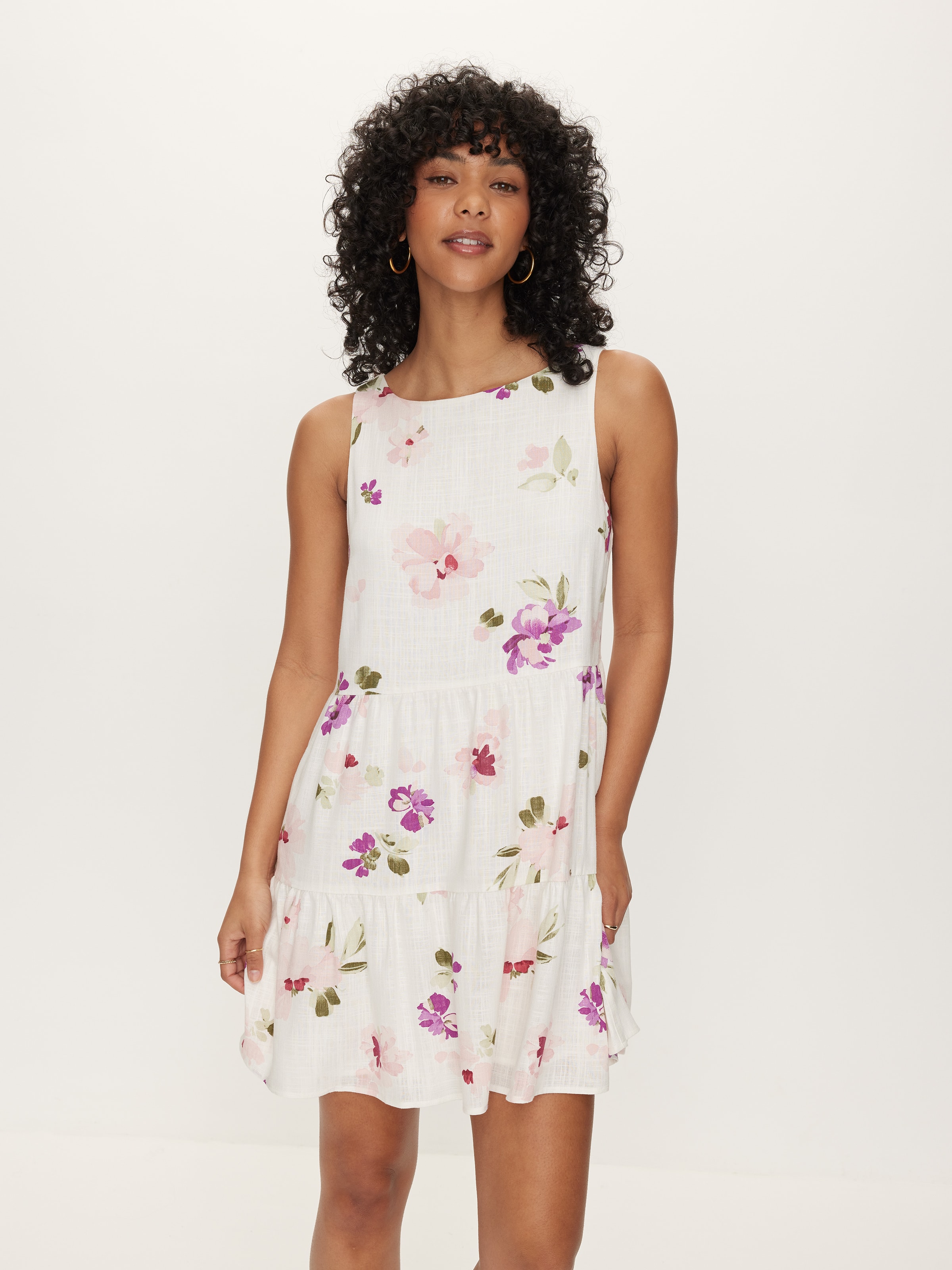Tiana Boatneck Tiered Dress