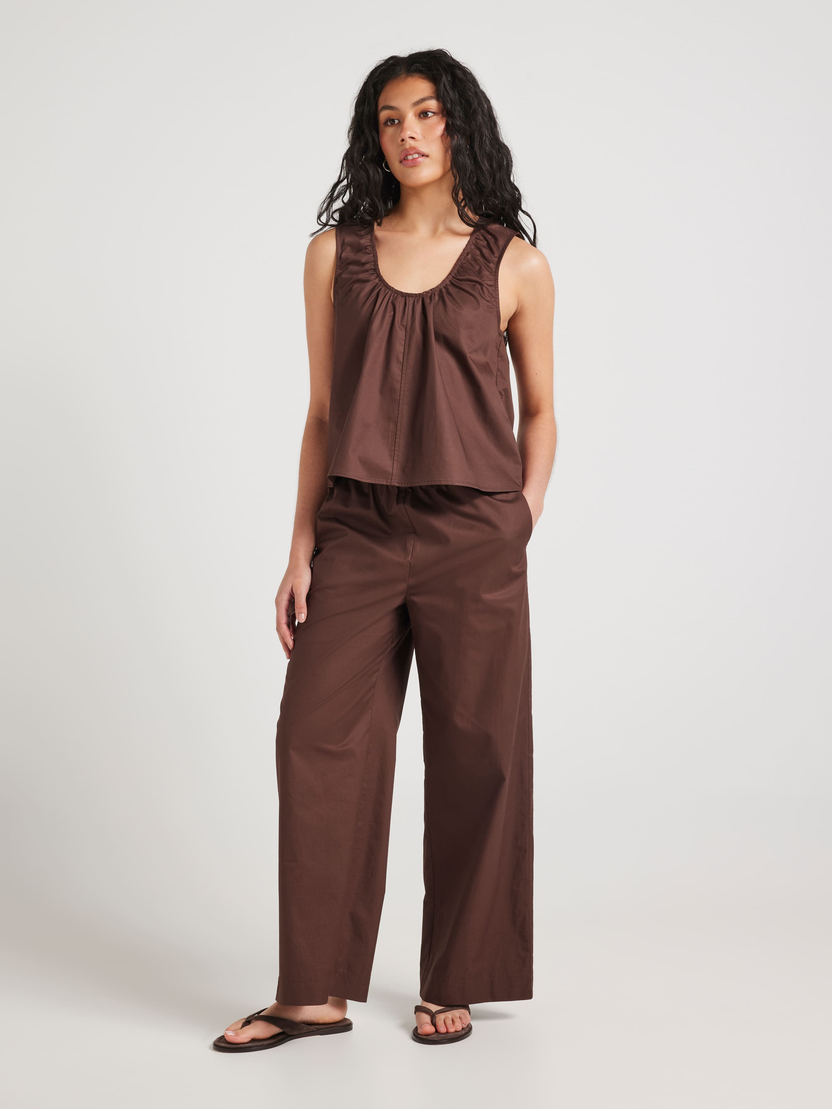 Simone Cottan Straight Leg Pant