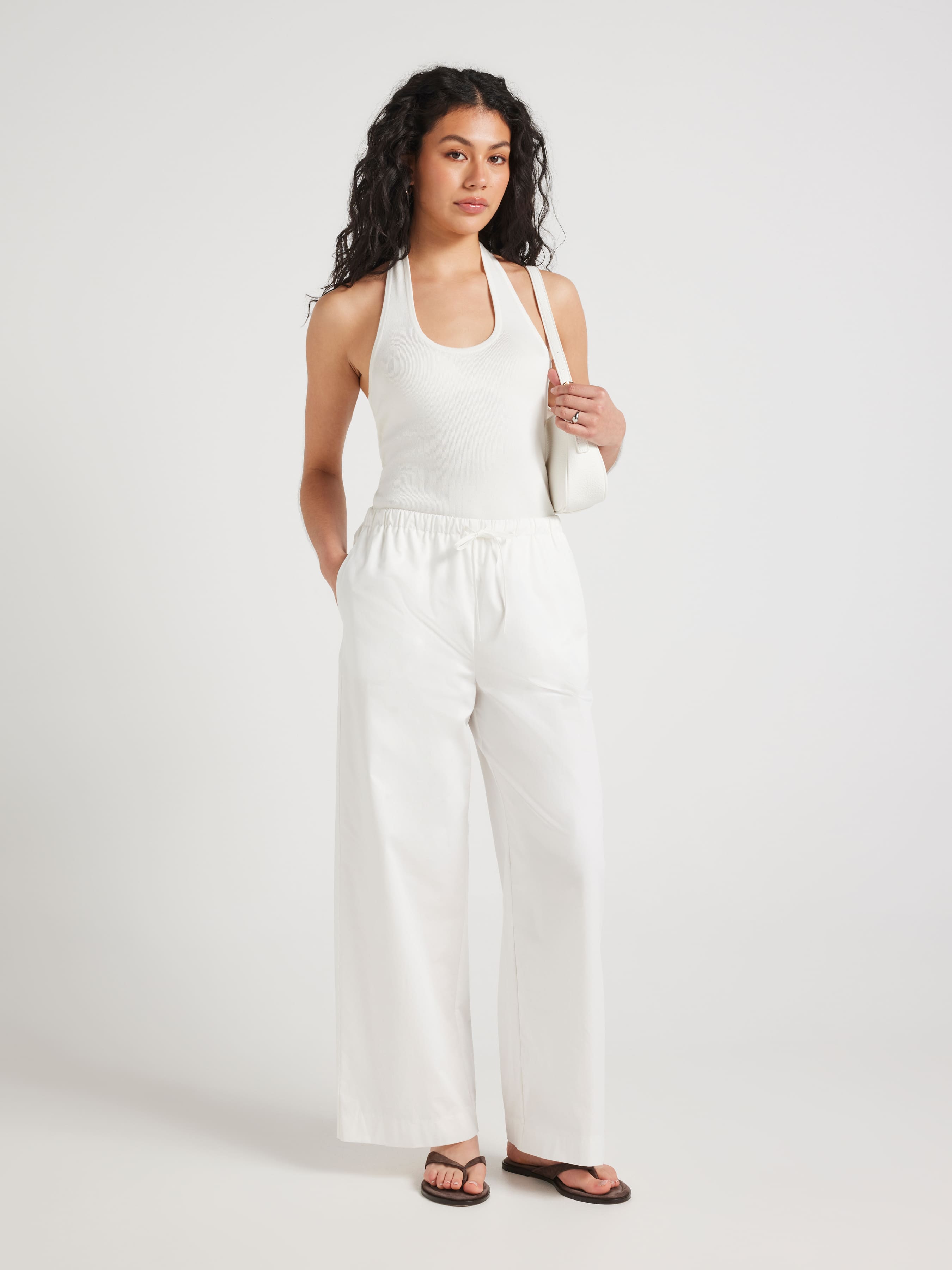 Simone Cottan Straight Leg Pant