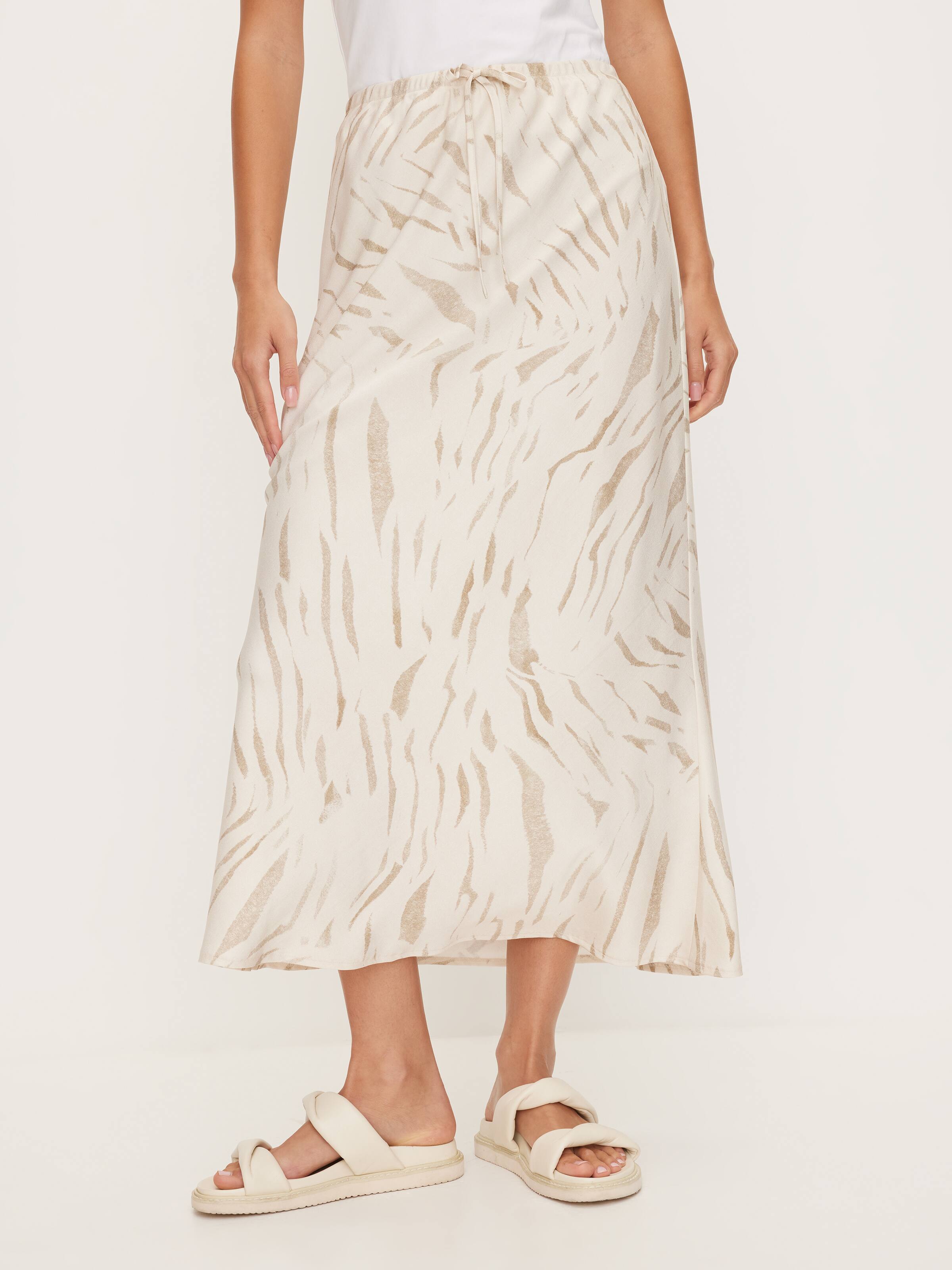 Lex Satin Slip Midi Skirt