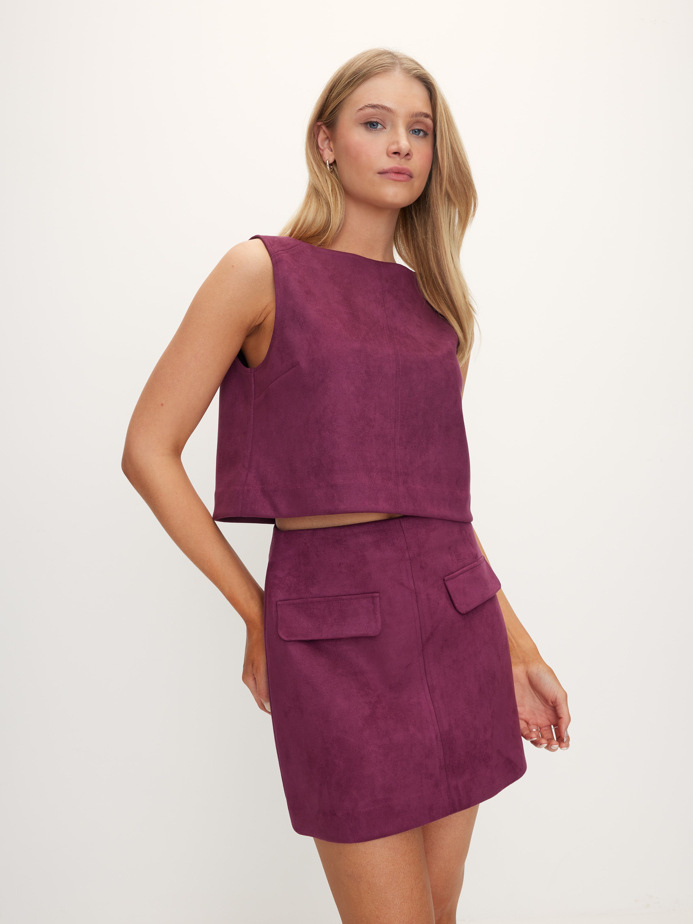 Sammy Suedette Mini Skirt