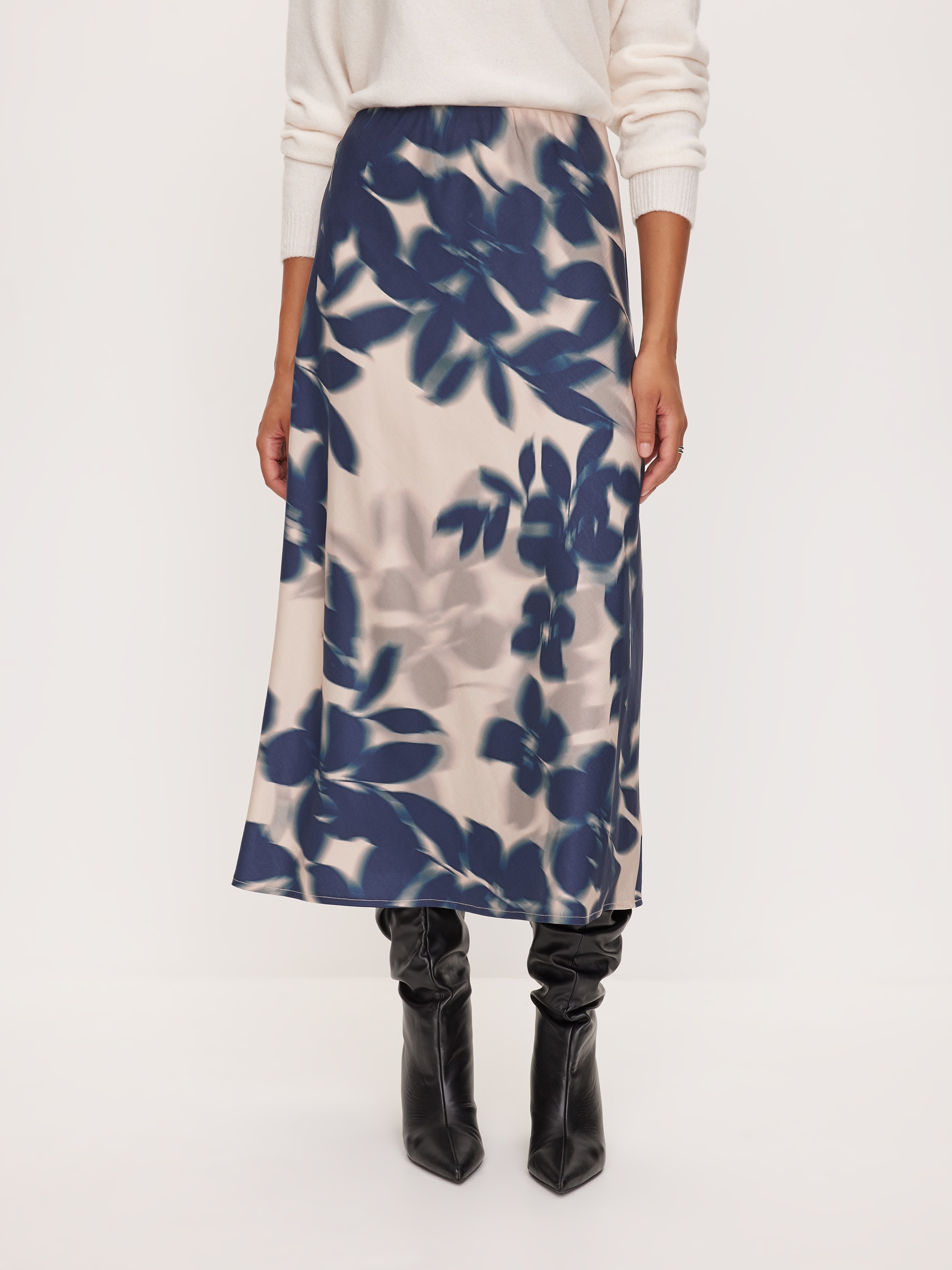 Lexi Satin Slip Midi Skirt