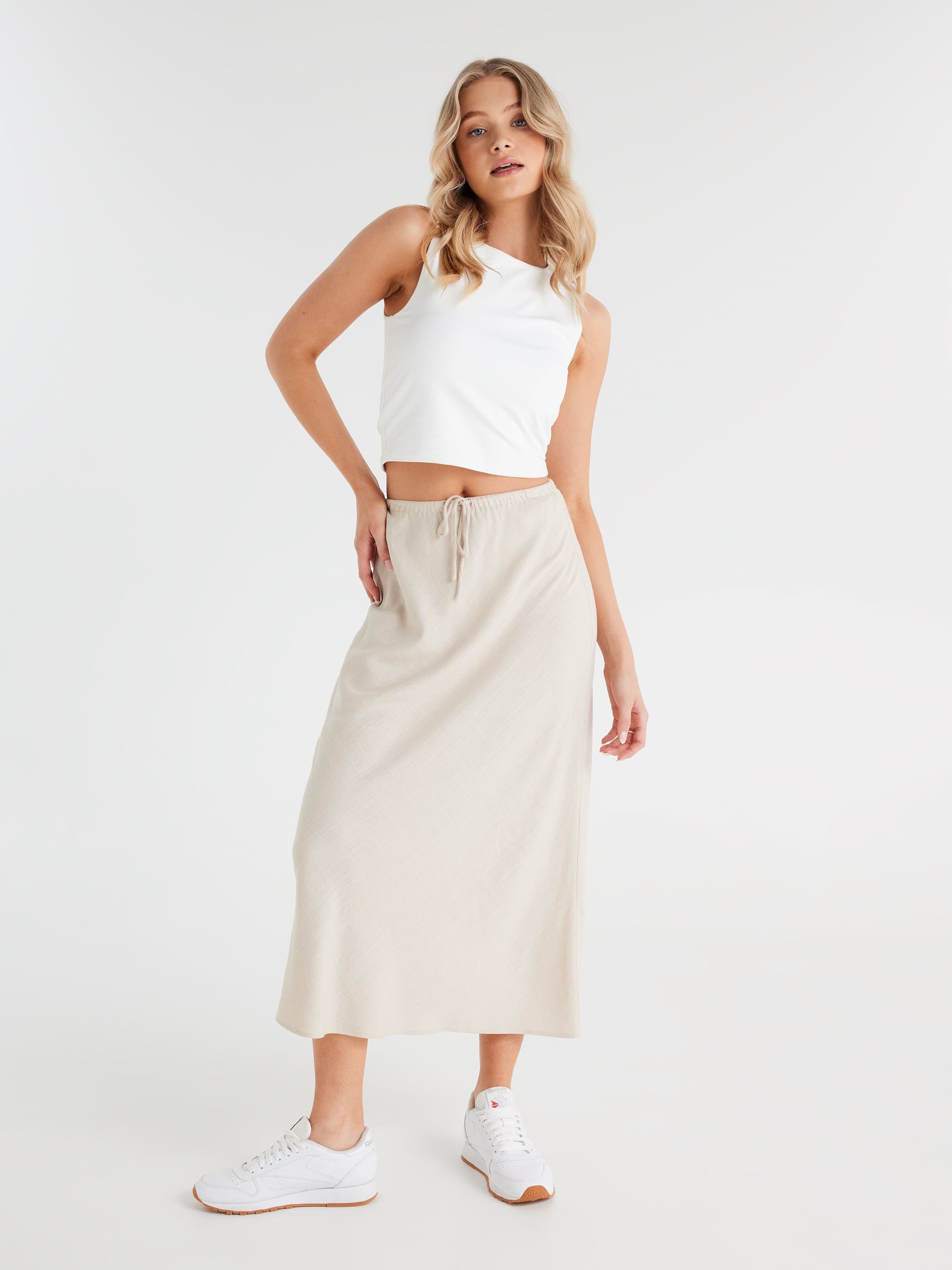 White midi skirt outlet nz