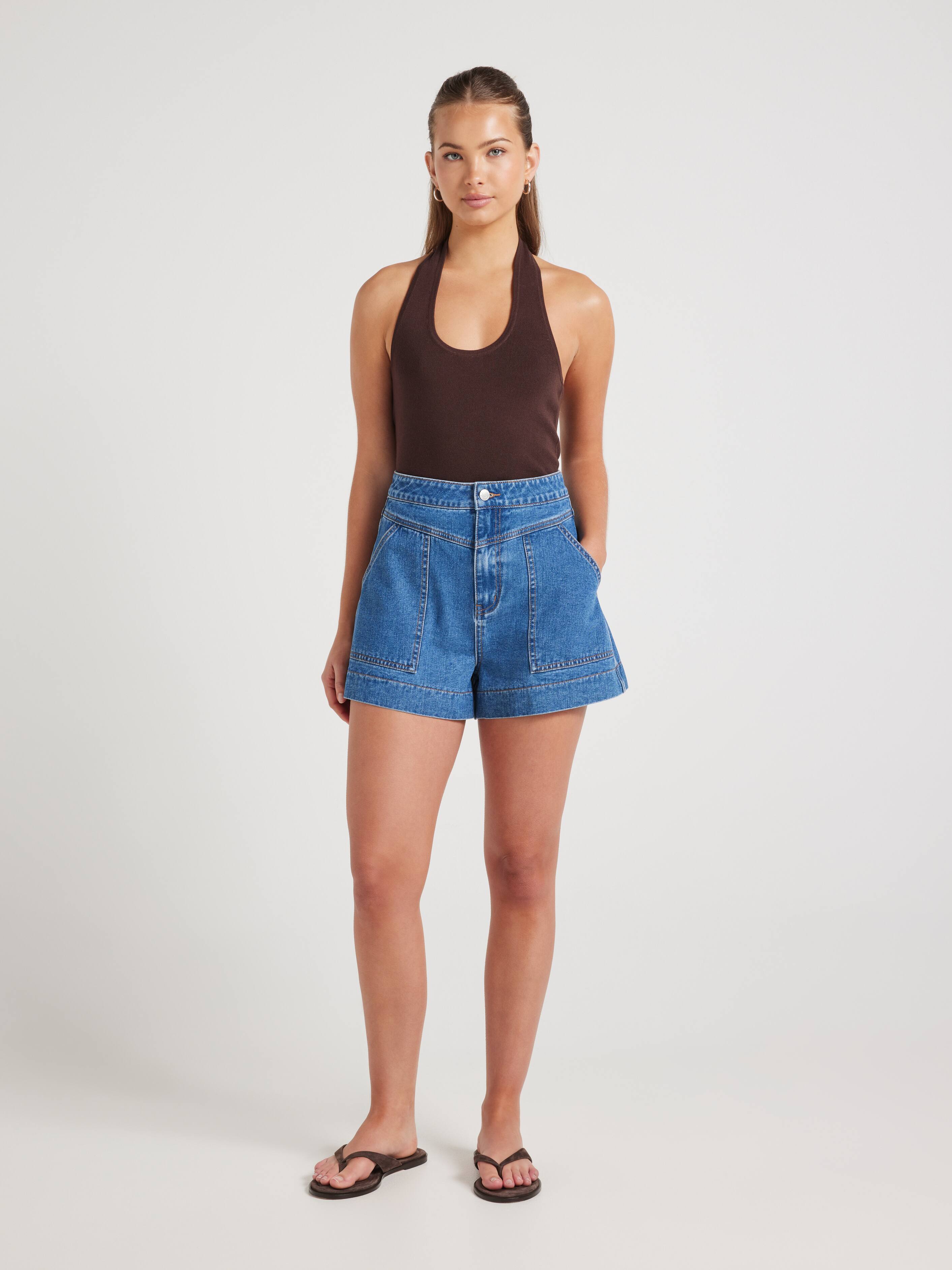 Kimora Yoke Detail Short
