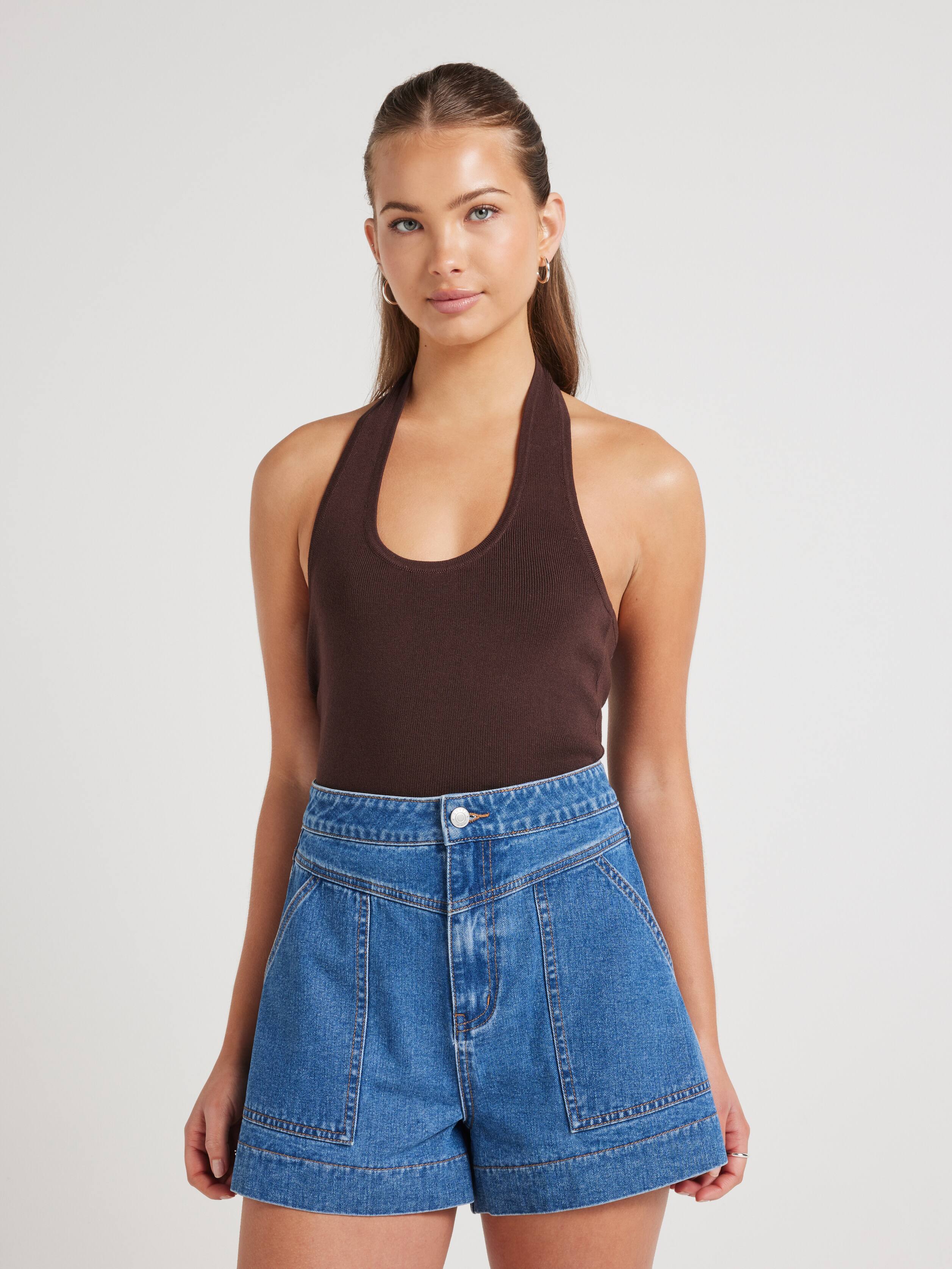 Kimora Yoke Detail Short