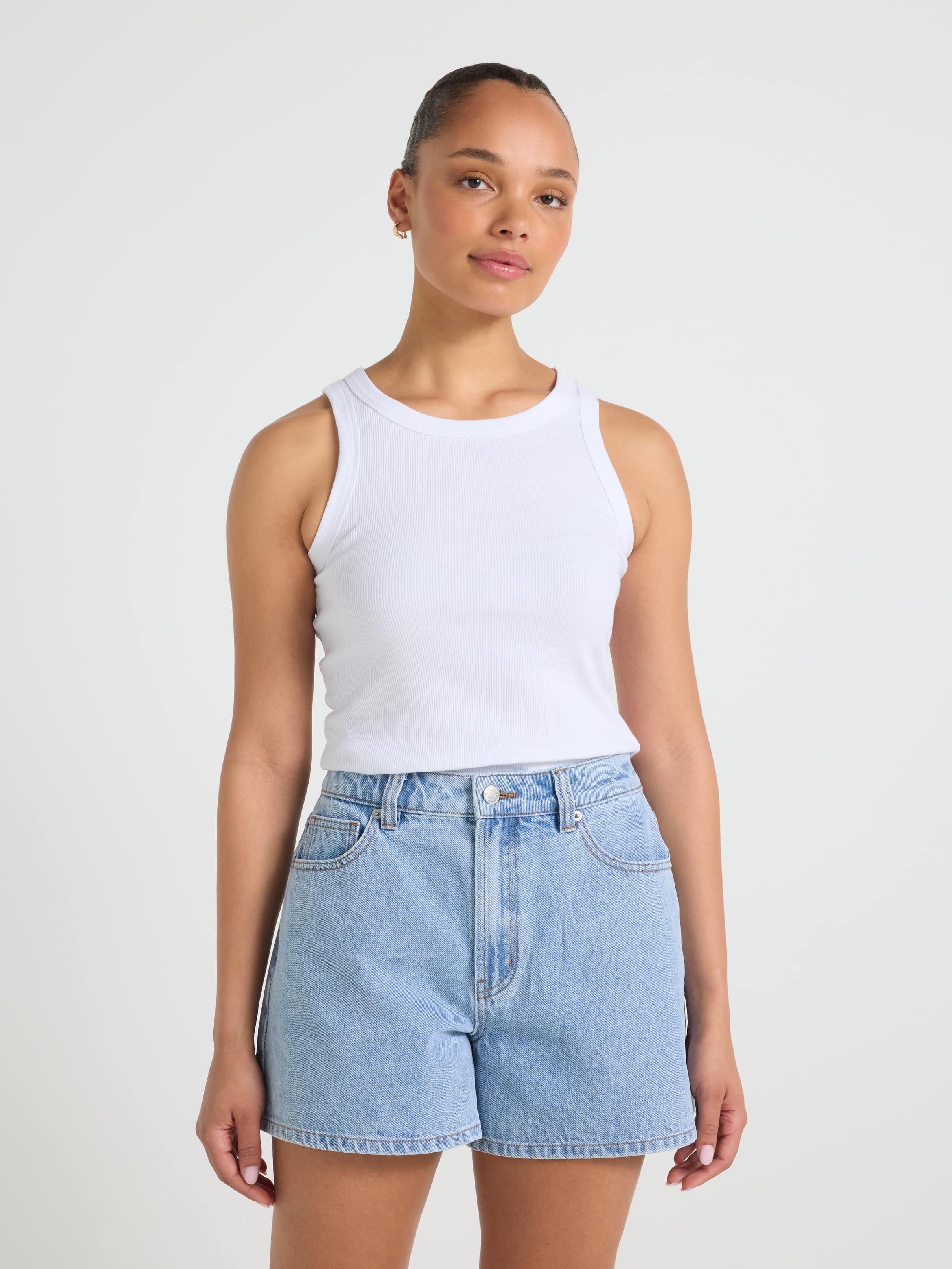 Kate Rigid Aline Denim Short
