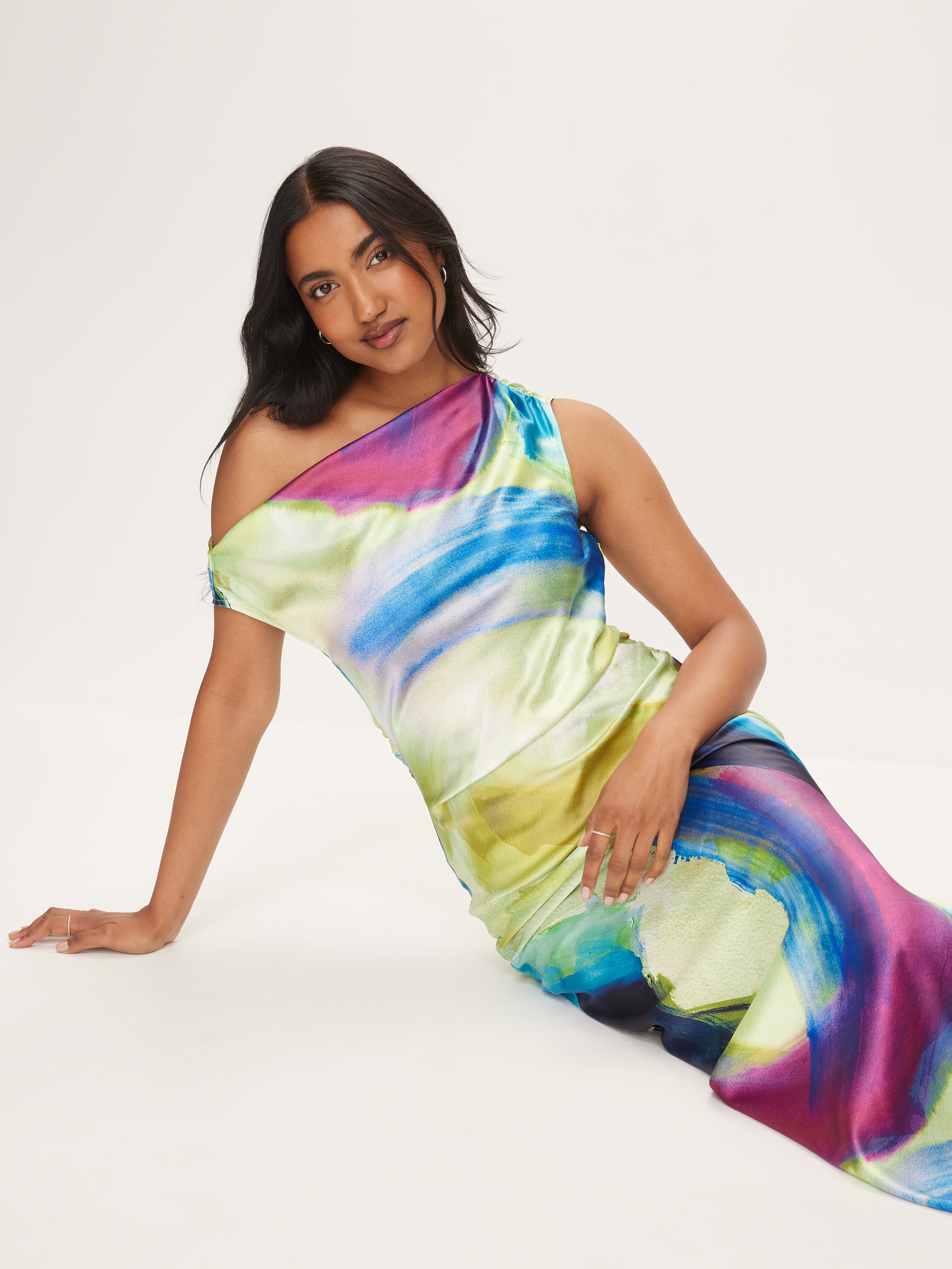 Satin Midi Dress