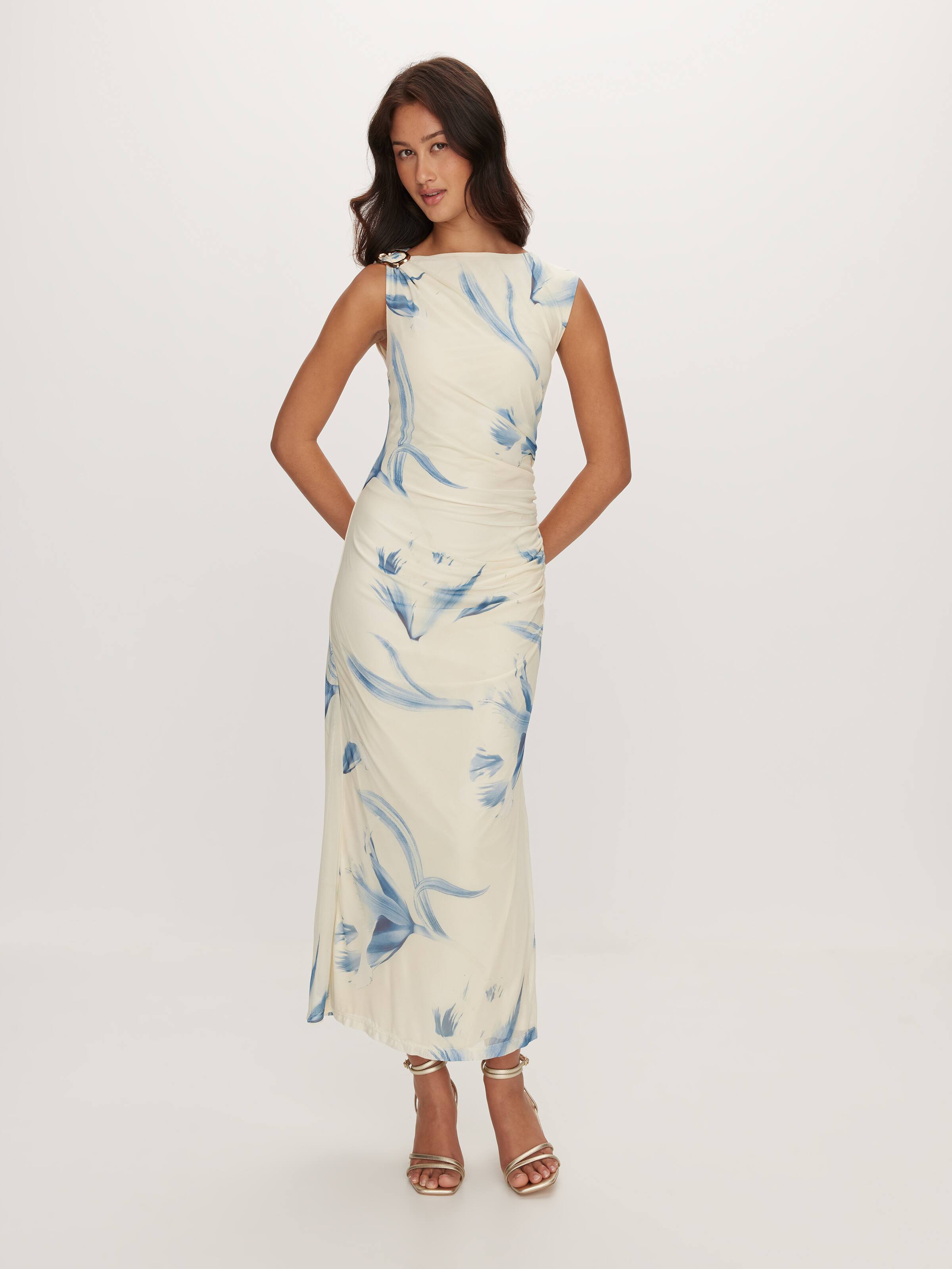 Lana Mesh Midi Dress