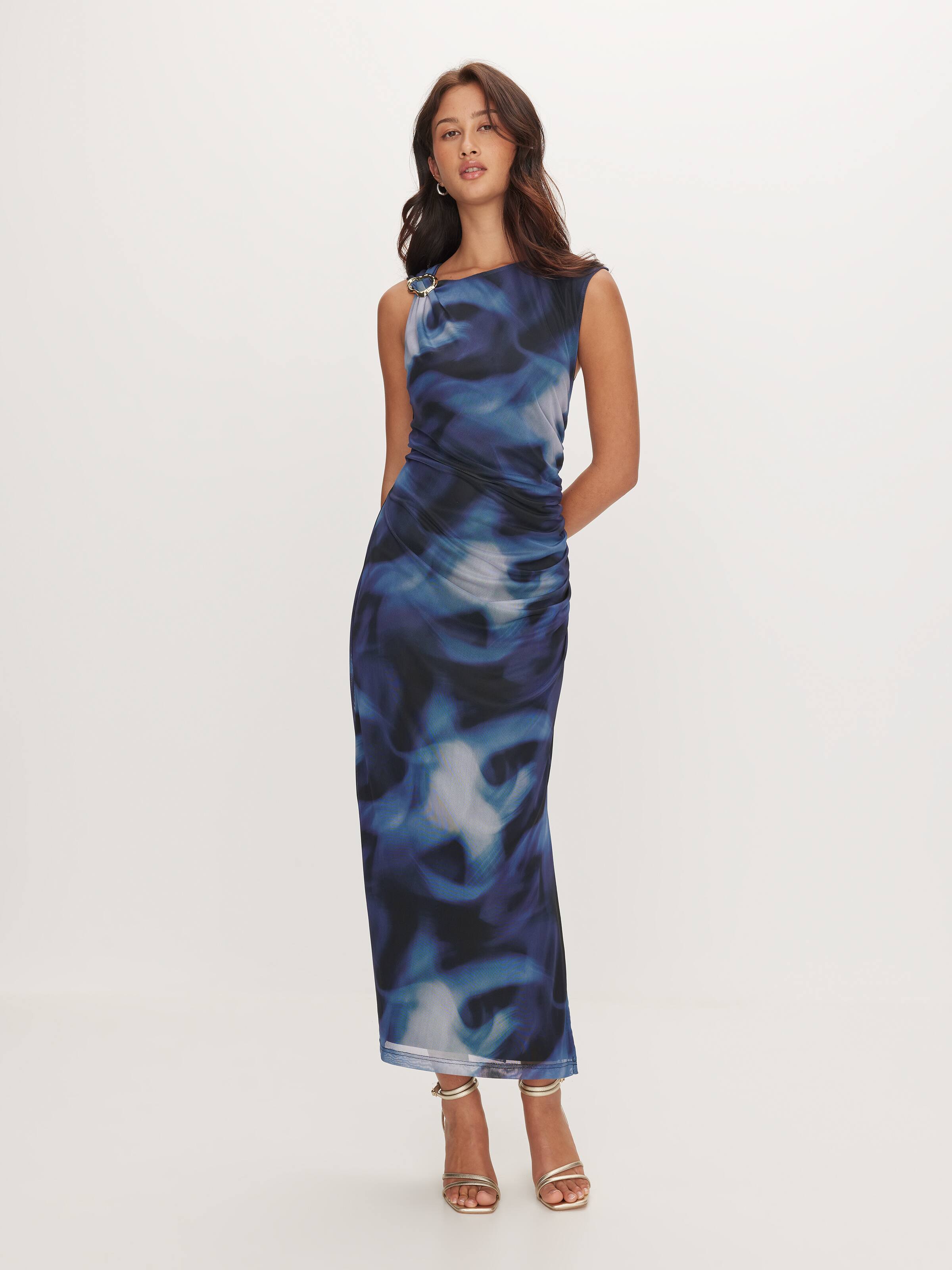 Lana Mesh Midi Dress