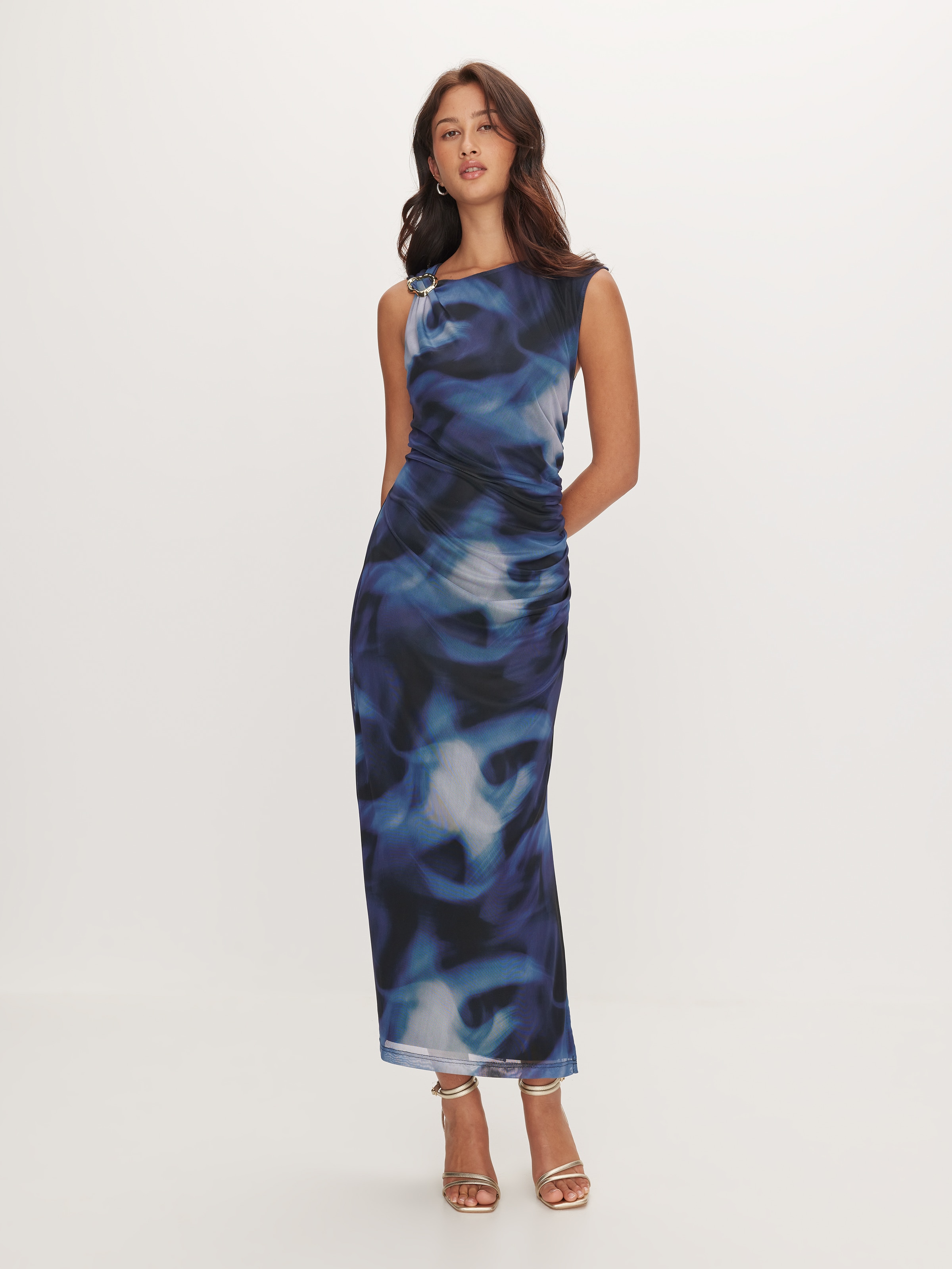 Lana Mesh Midi Dress