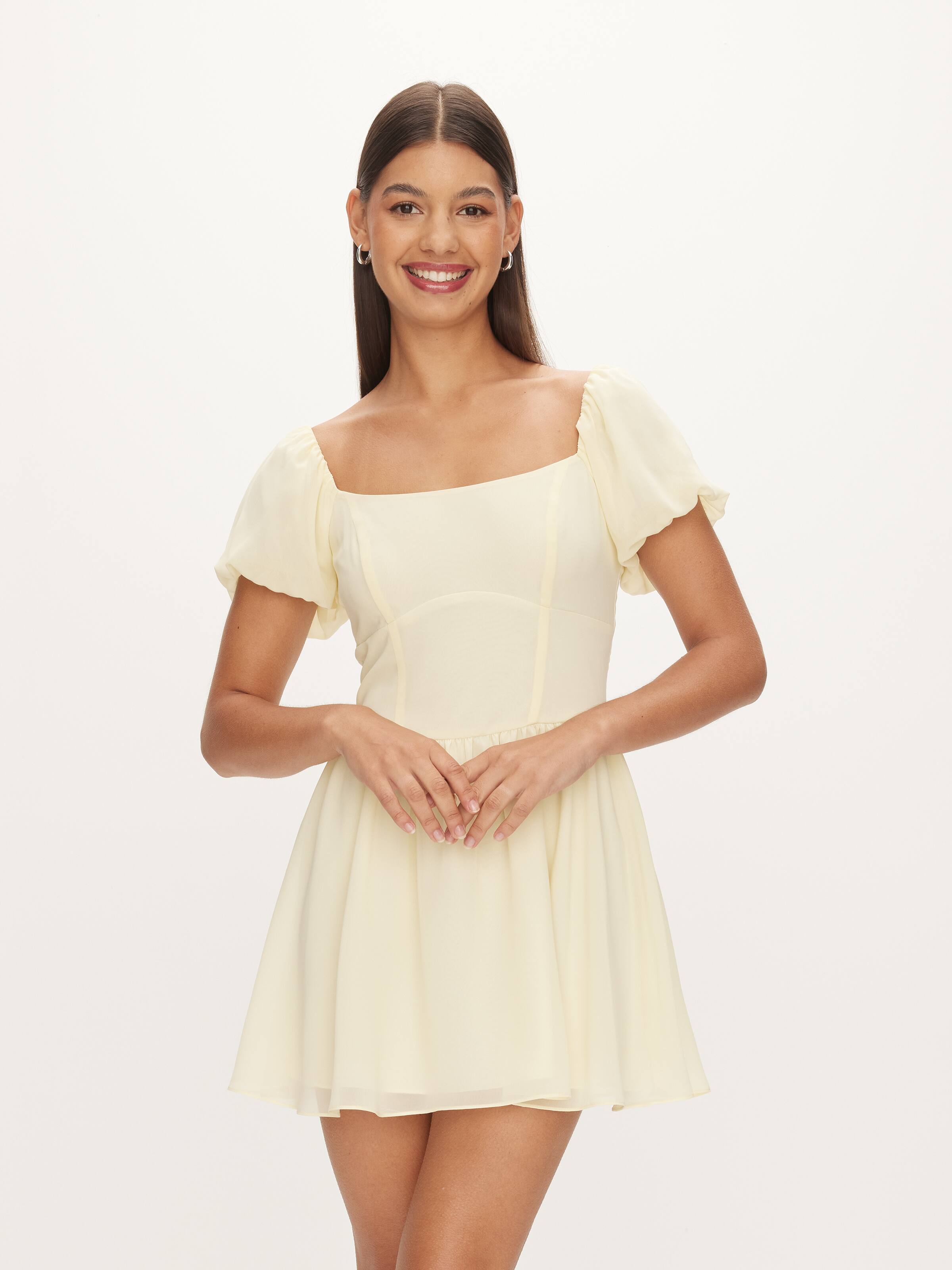 Cassidy Mini Puff Sleeve Dress