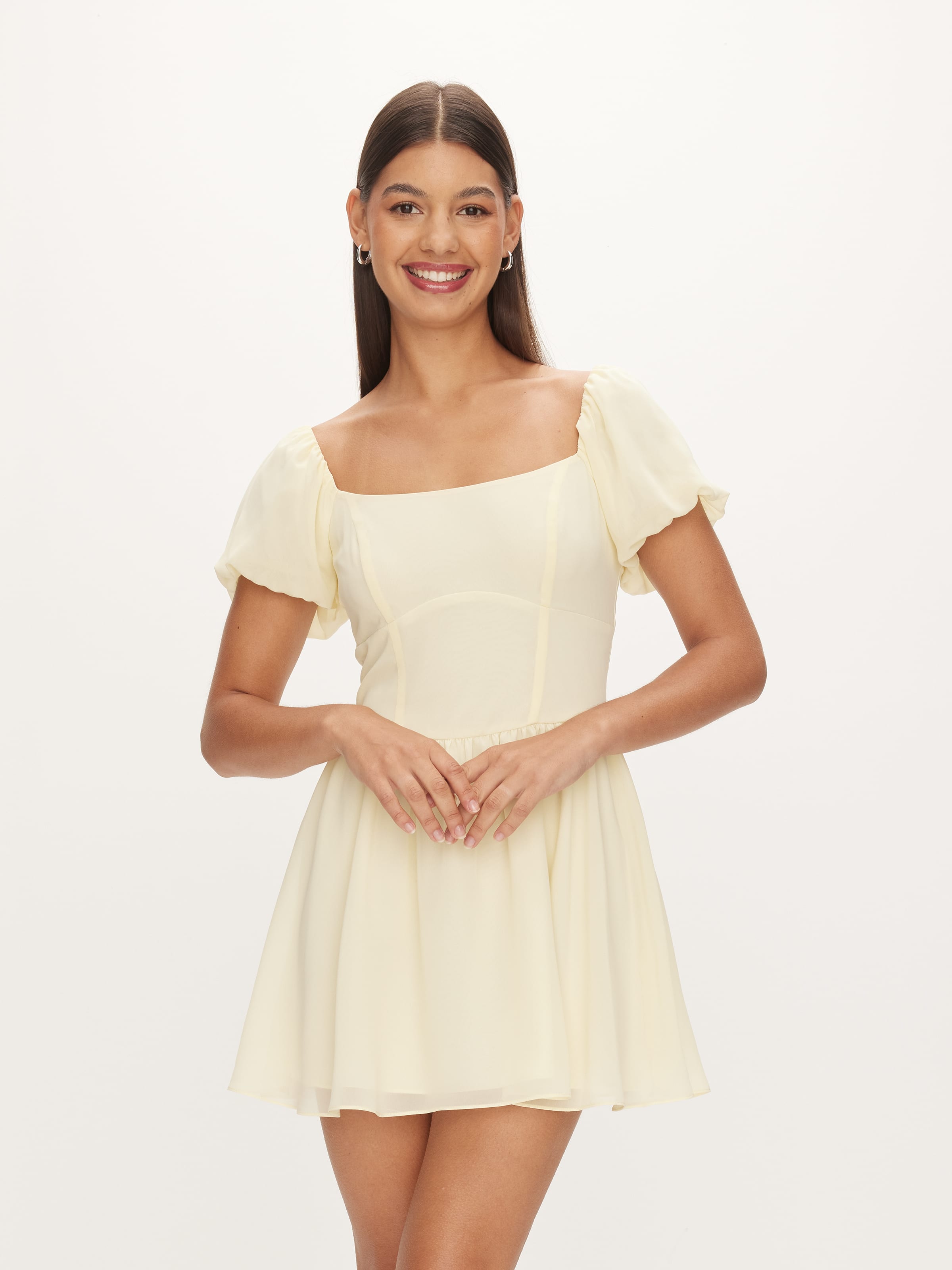 Cassidy Mini Puff Sleeve Dress