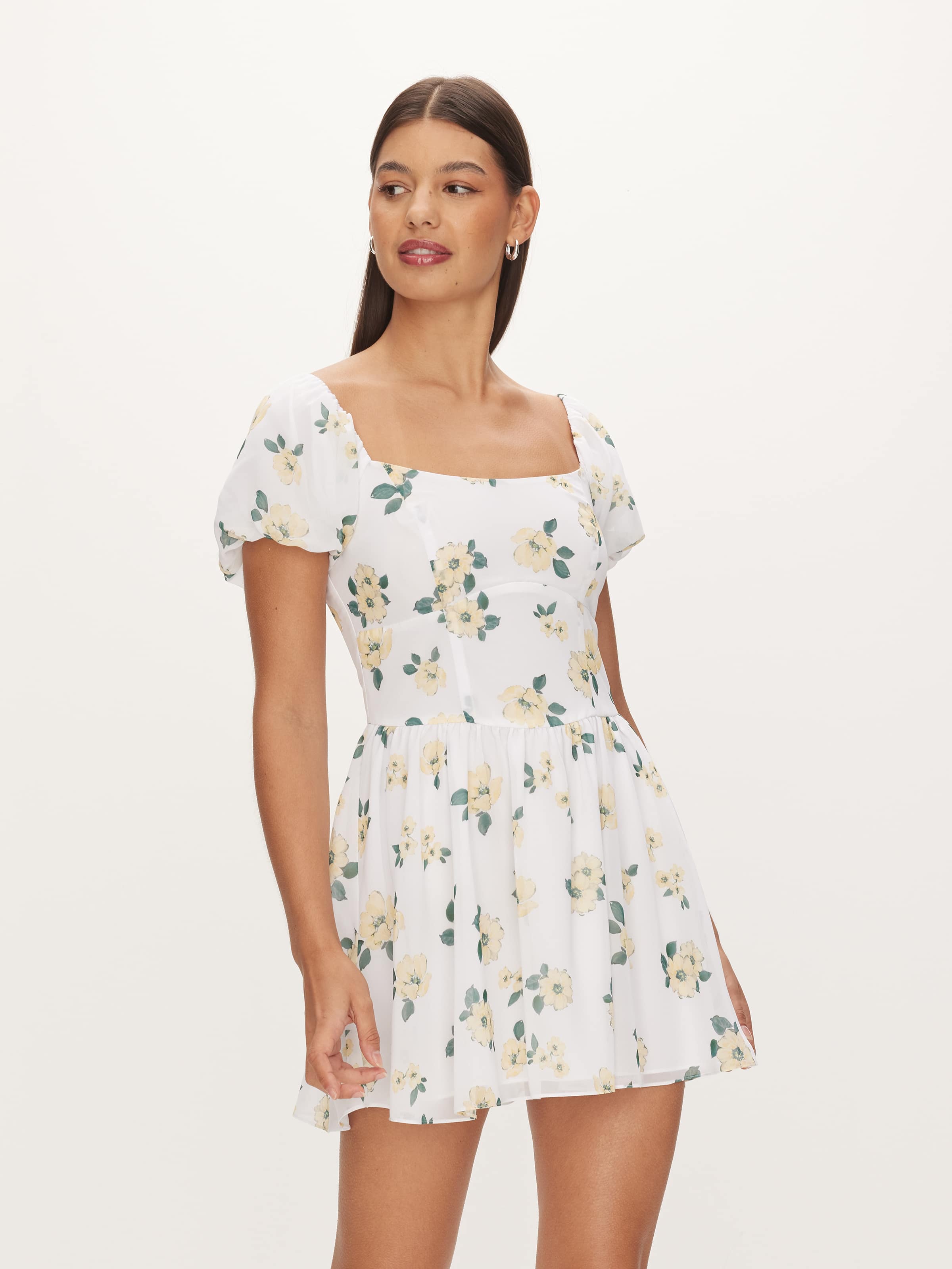 Cassidy Mini Puff Sleeve Dress
