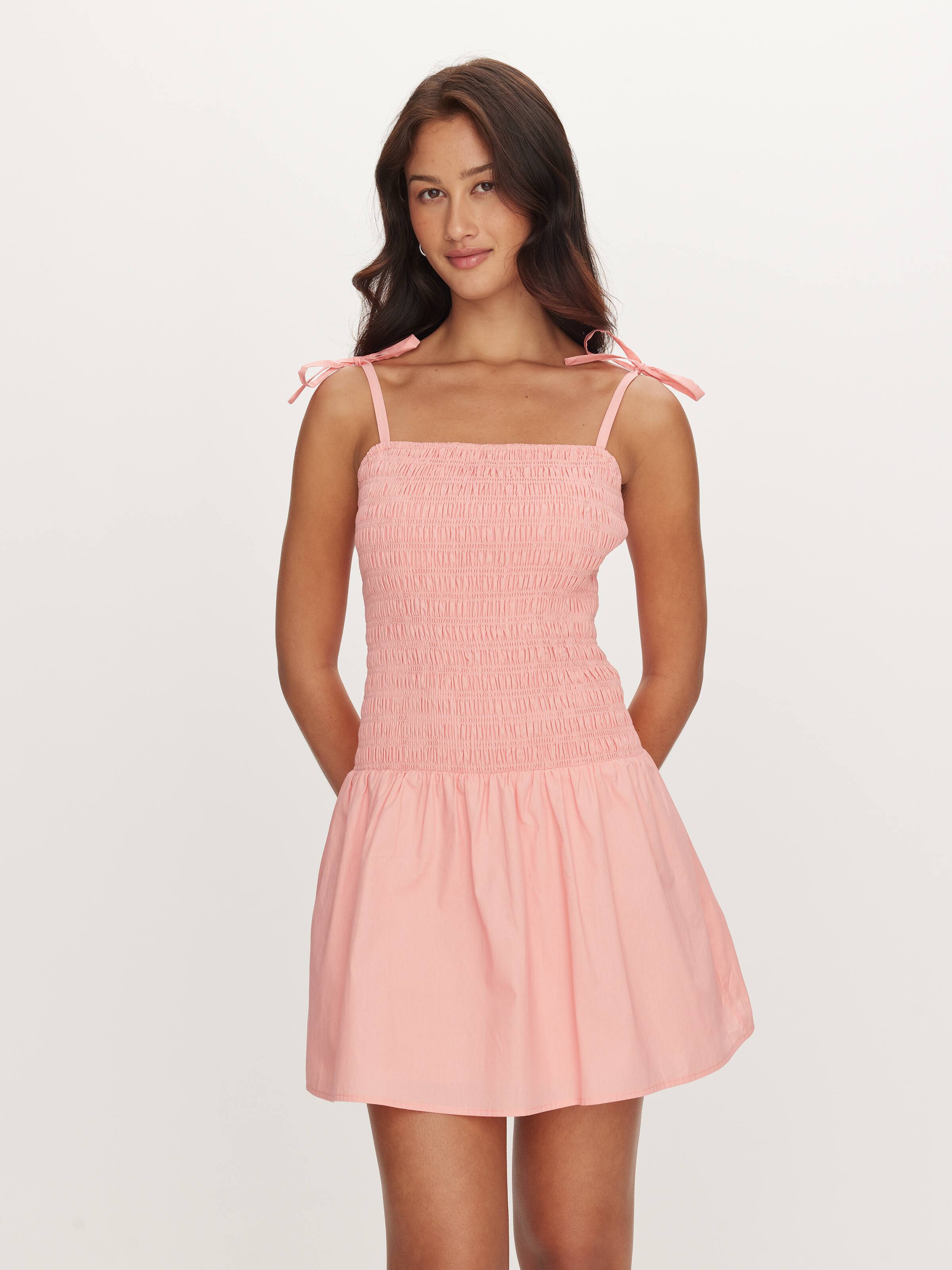 Sienna Shirred Mini Dress