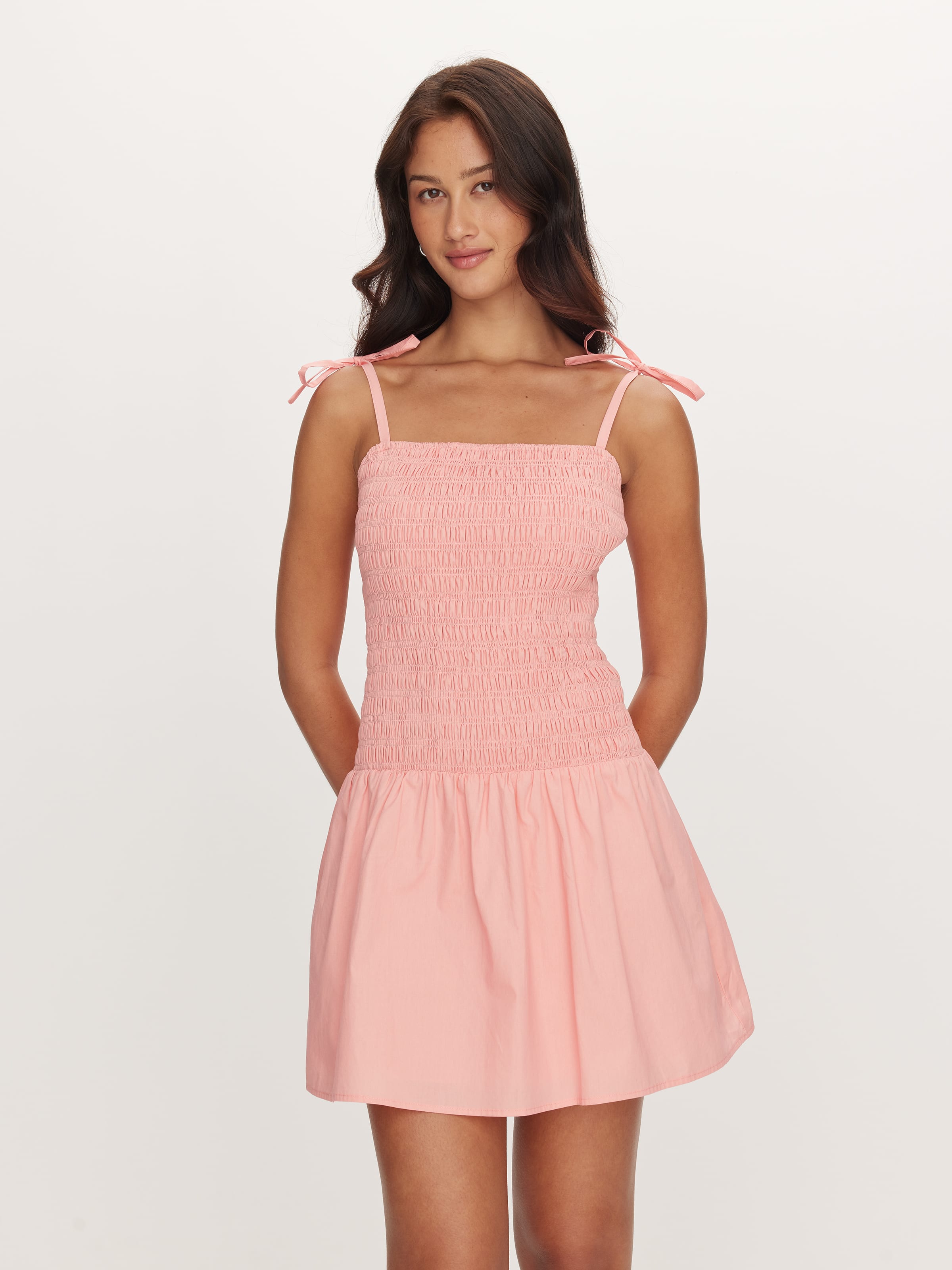 Sienna Shirred Mini Dress