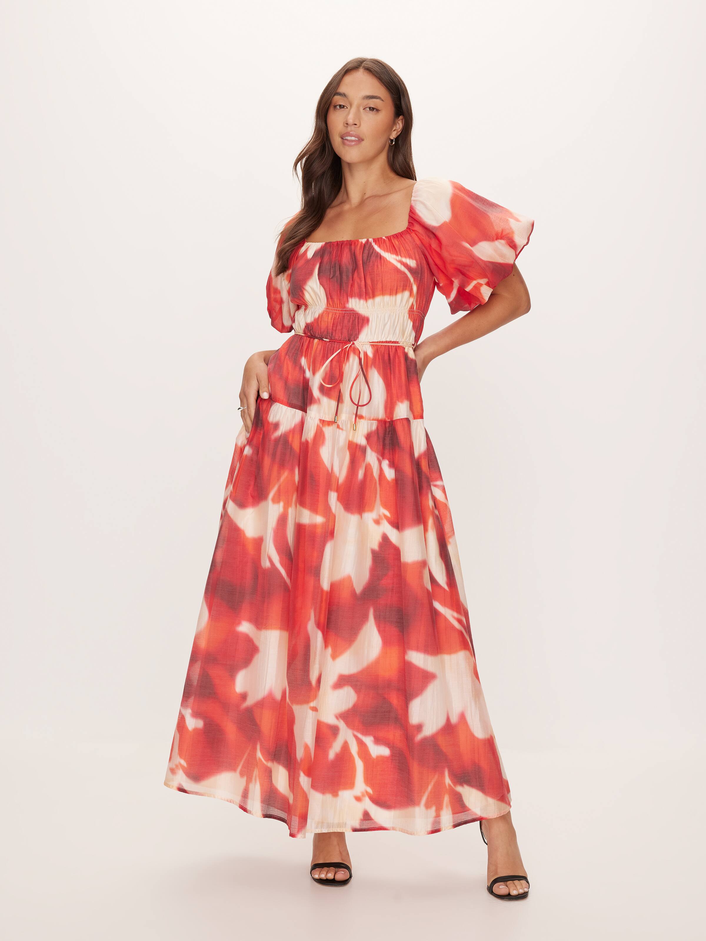 Evelyn Puff Sleeve Maxi Dress