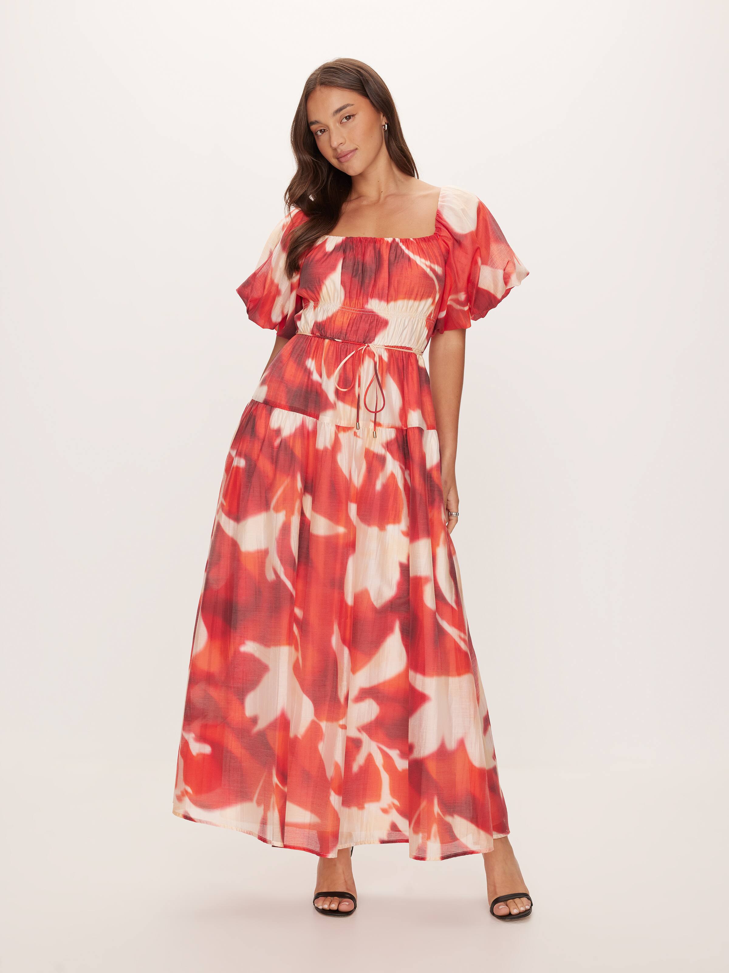 Evelyn Puff Sleeve Maxi Dress