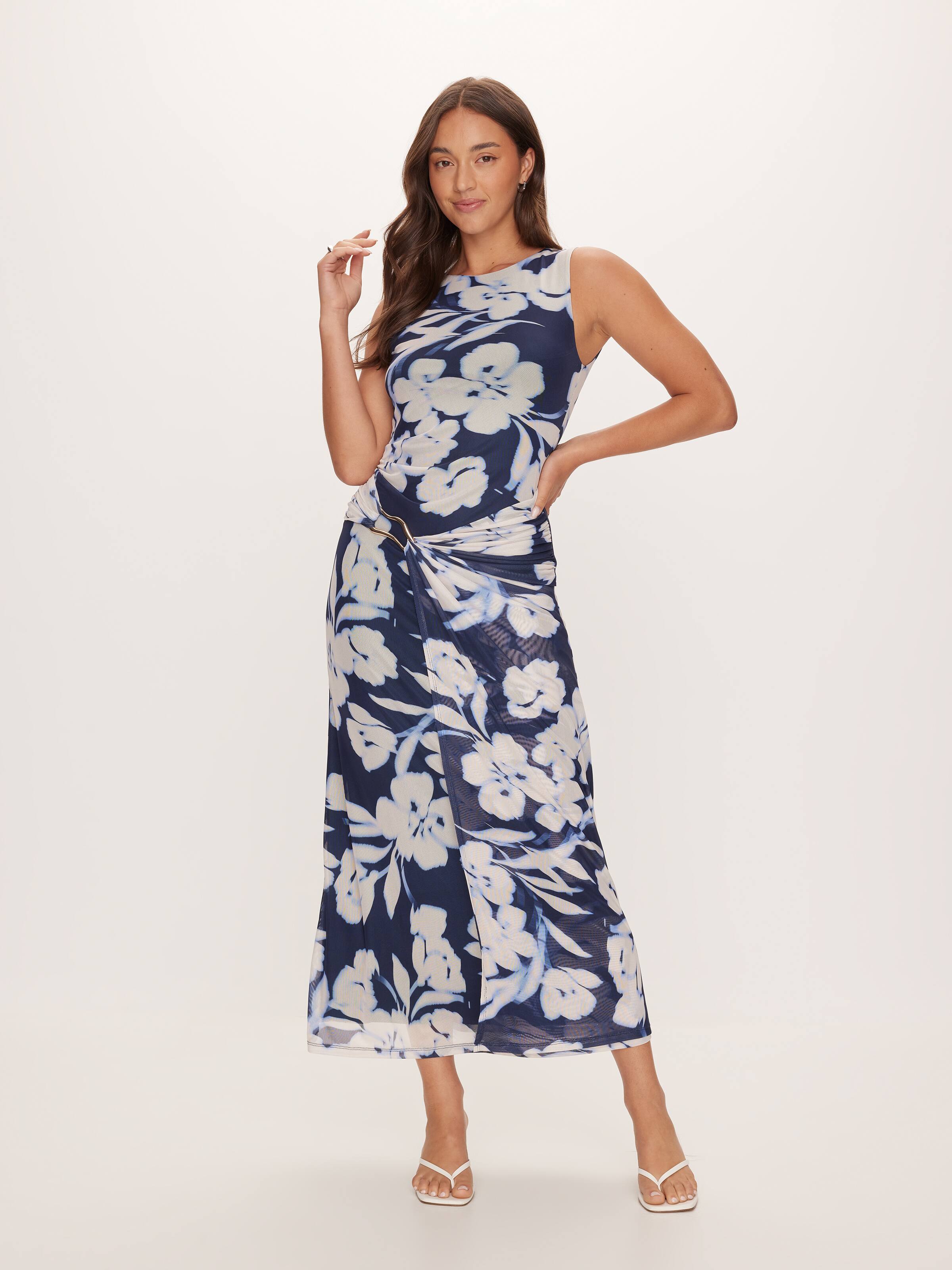 Laura Mesh Midi Dress