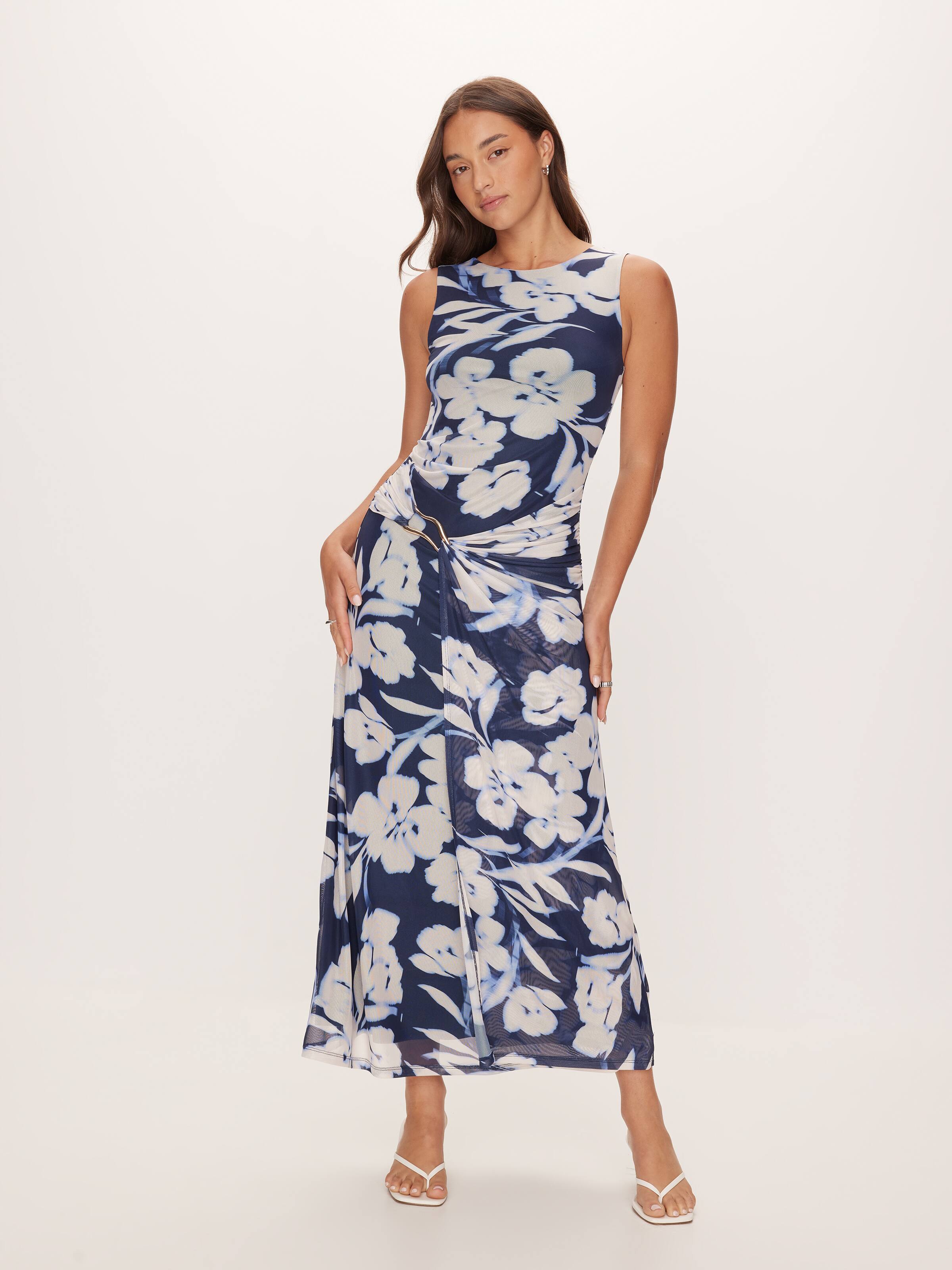 Laura Mesh Midi Dress