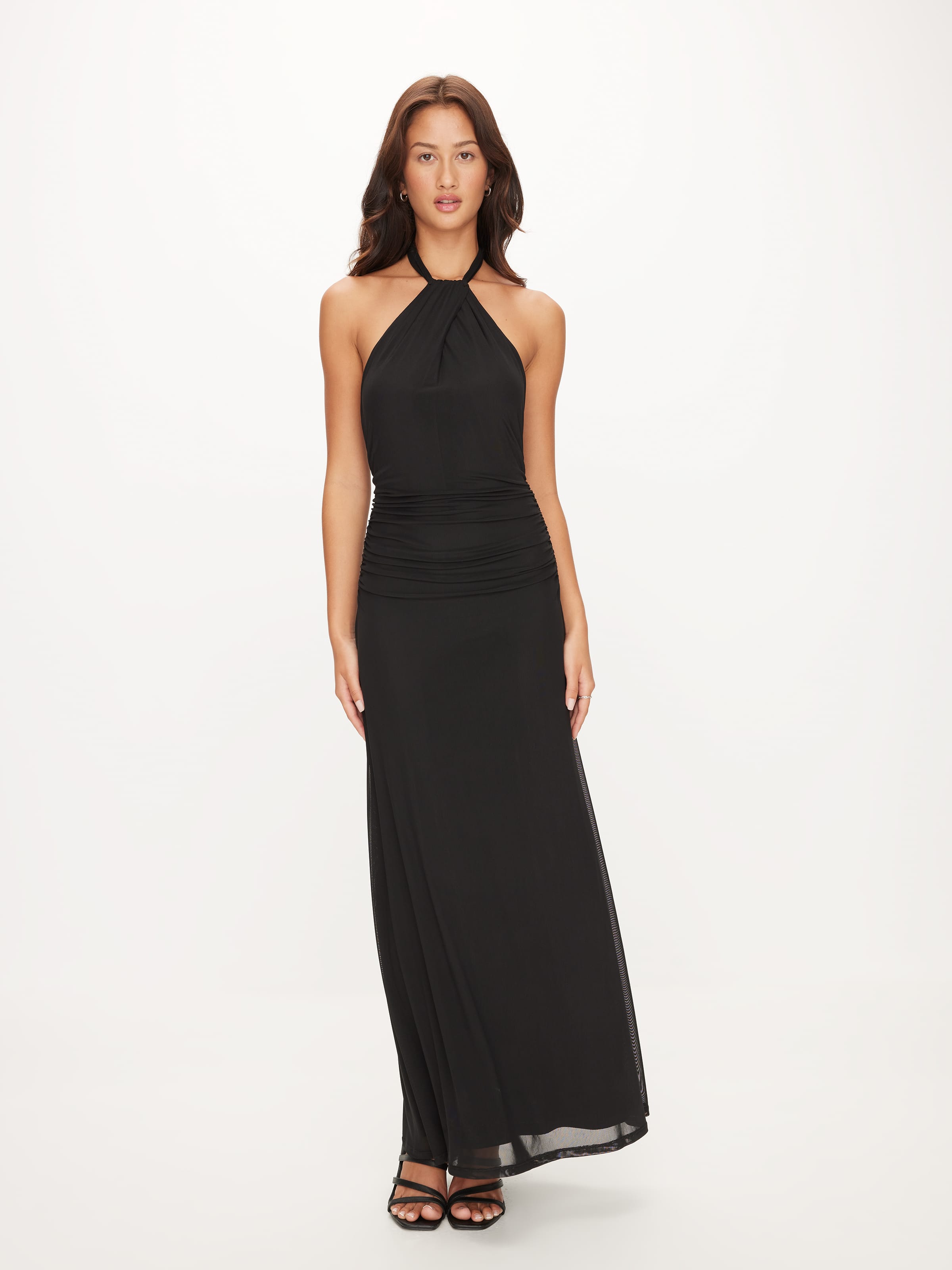 Lia Halter Mesh Dress