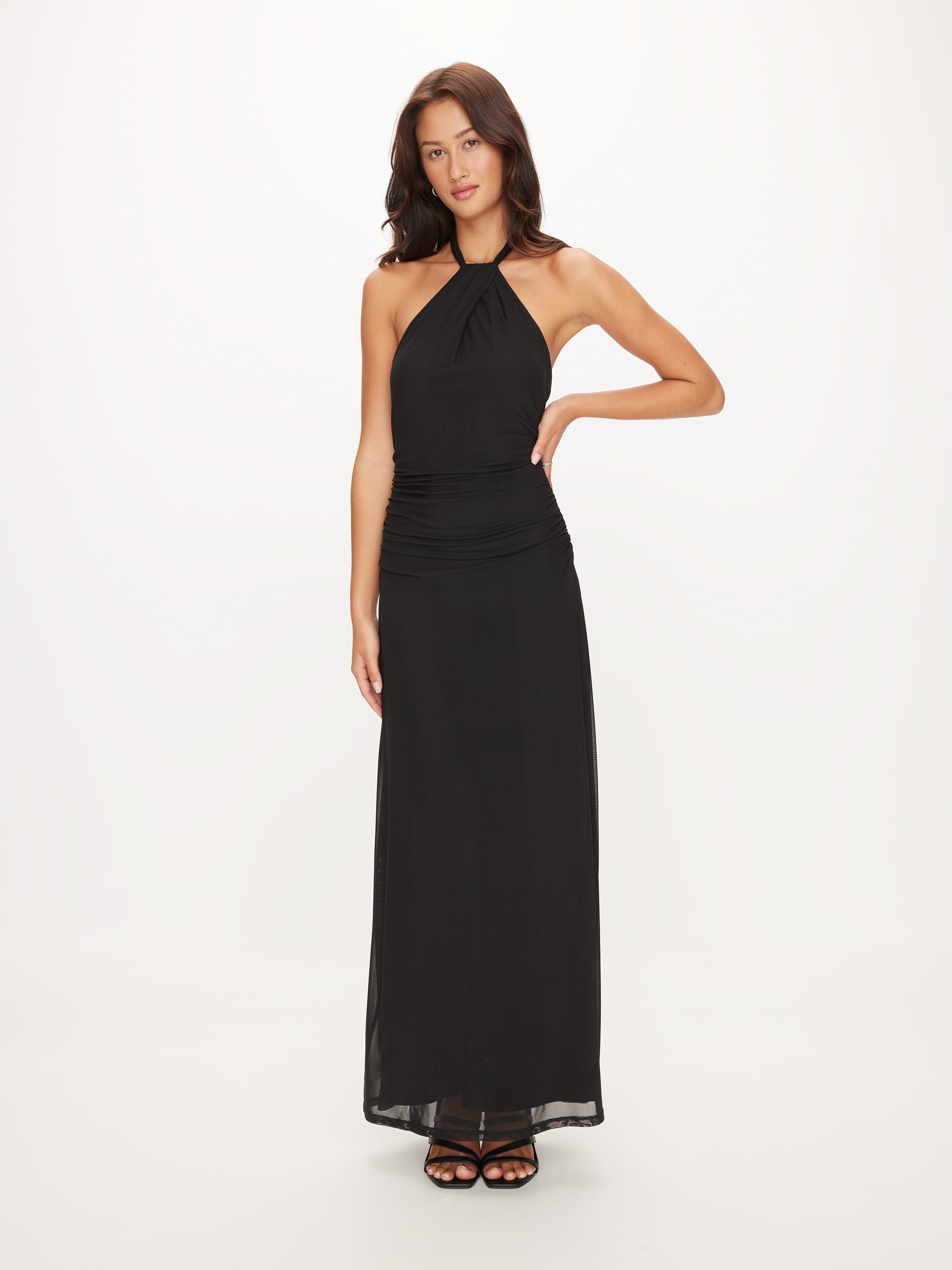 Lia Halter Mesh Dress