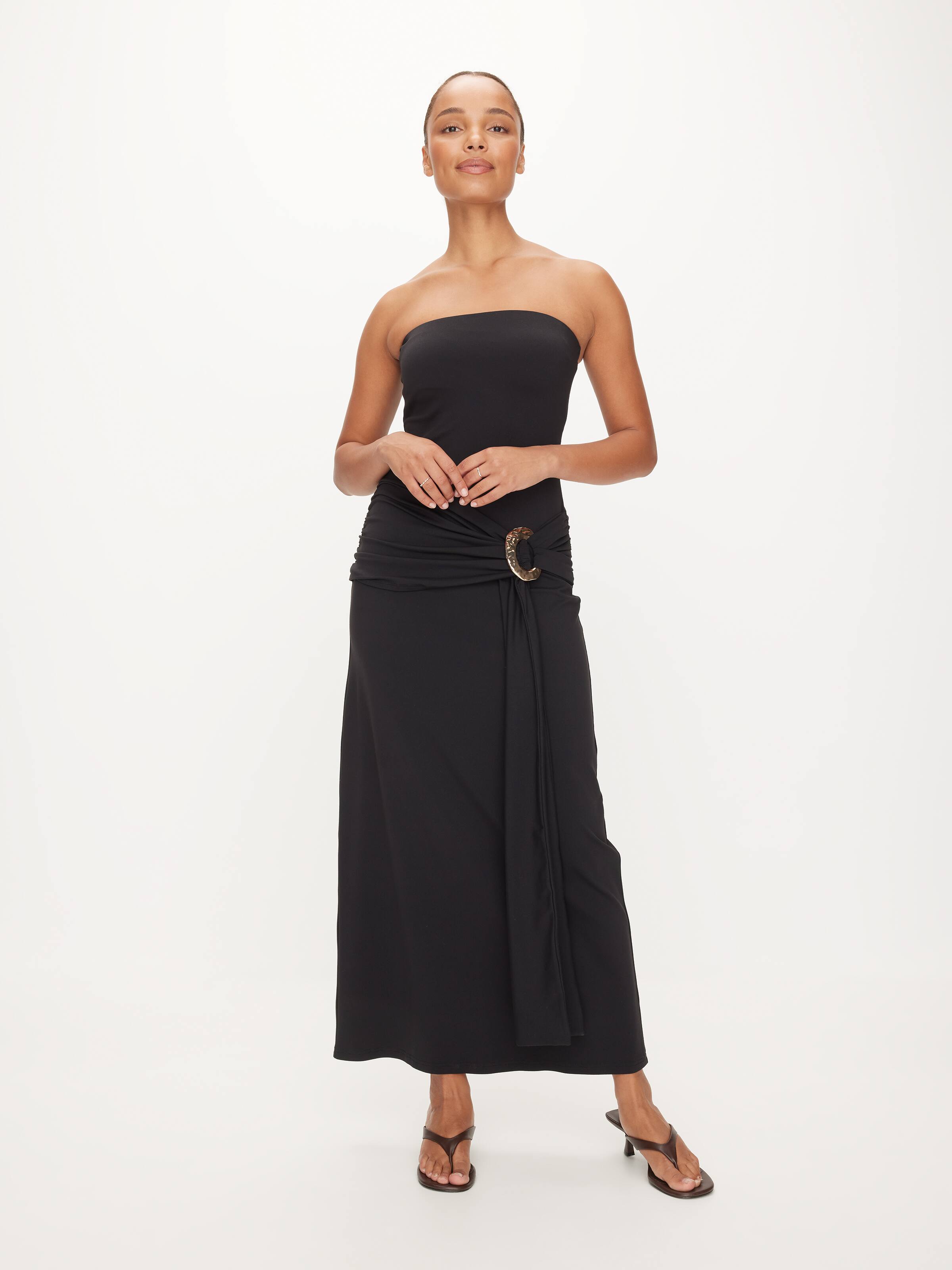Gorgina Strapless Midi Dress