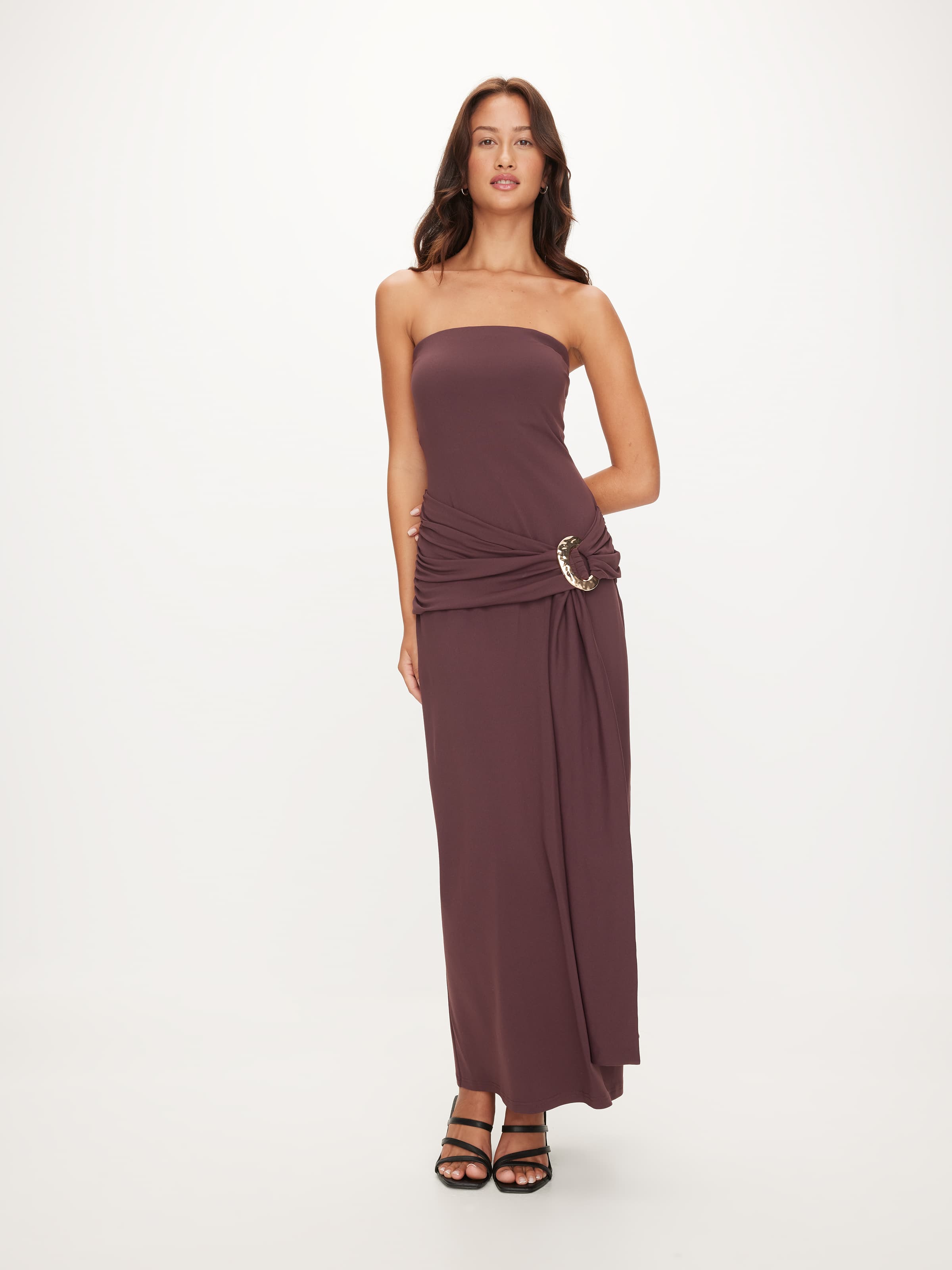 Gorgina Strapless Midi Dress