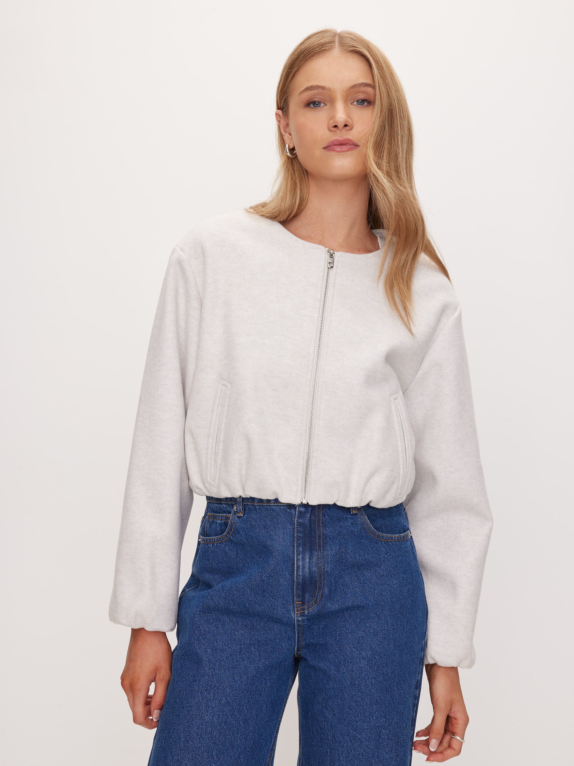 Meg Felted Bomber Jacket