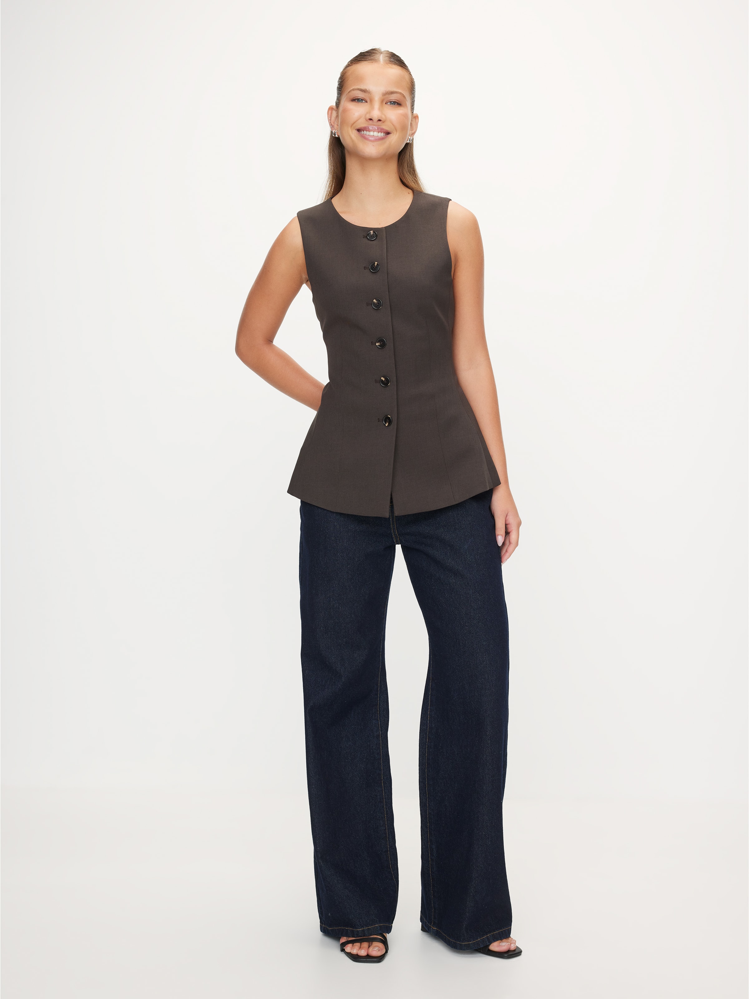 Wintour Peplum Vest