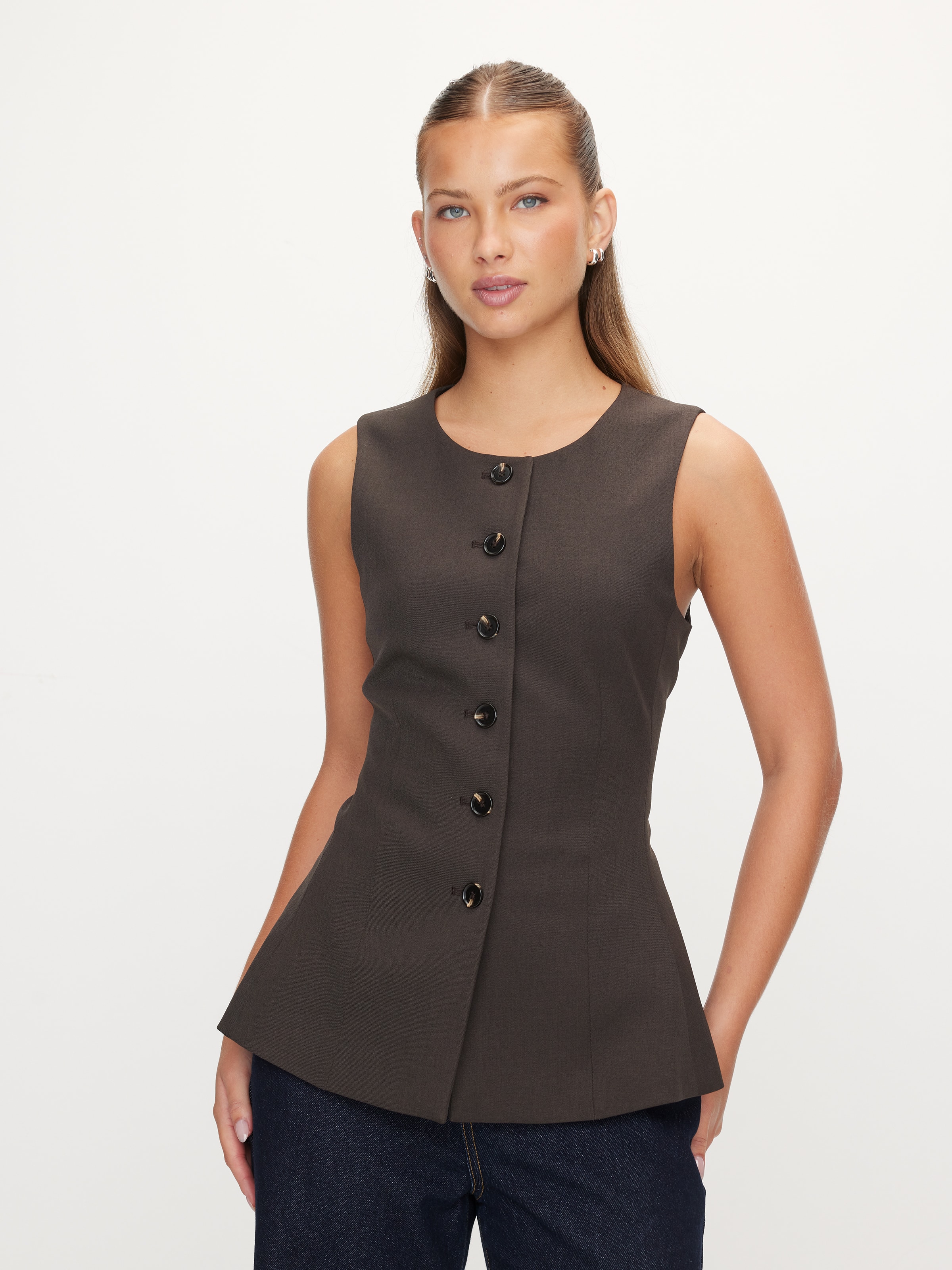 Wintour Peplum Vest