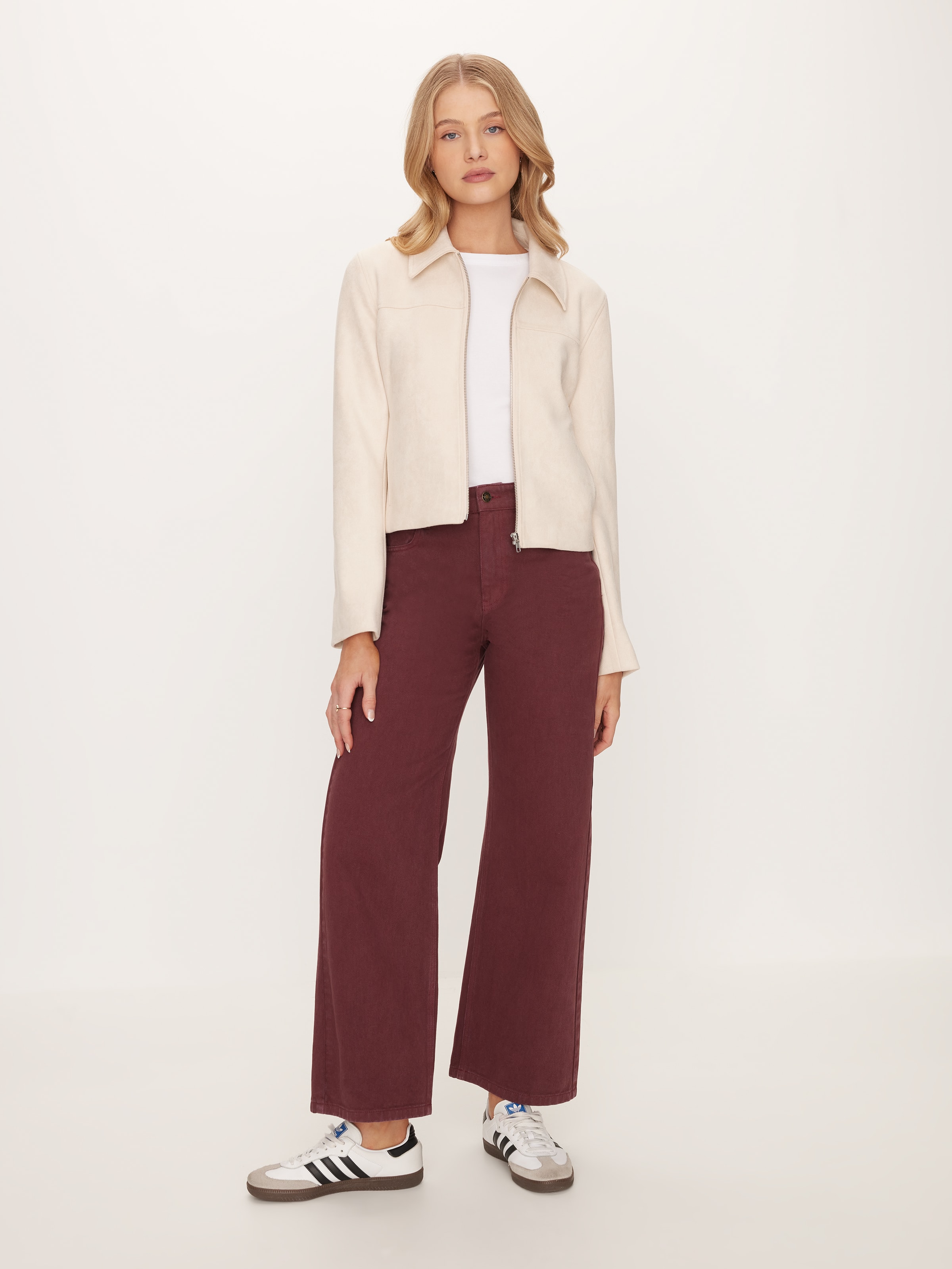 90S Suedette Zip Thru