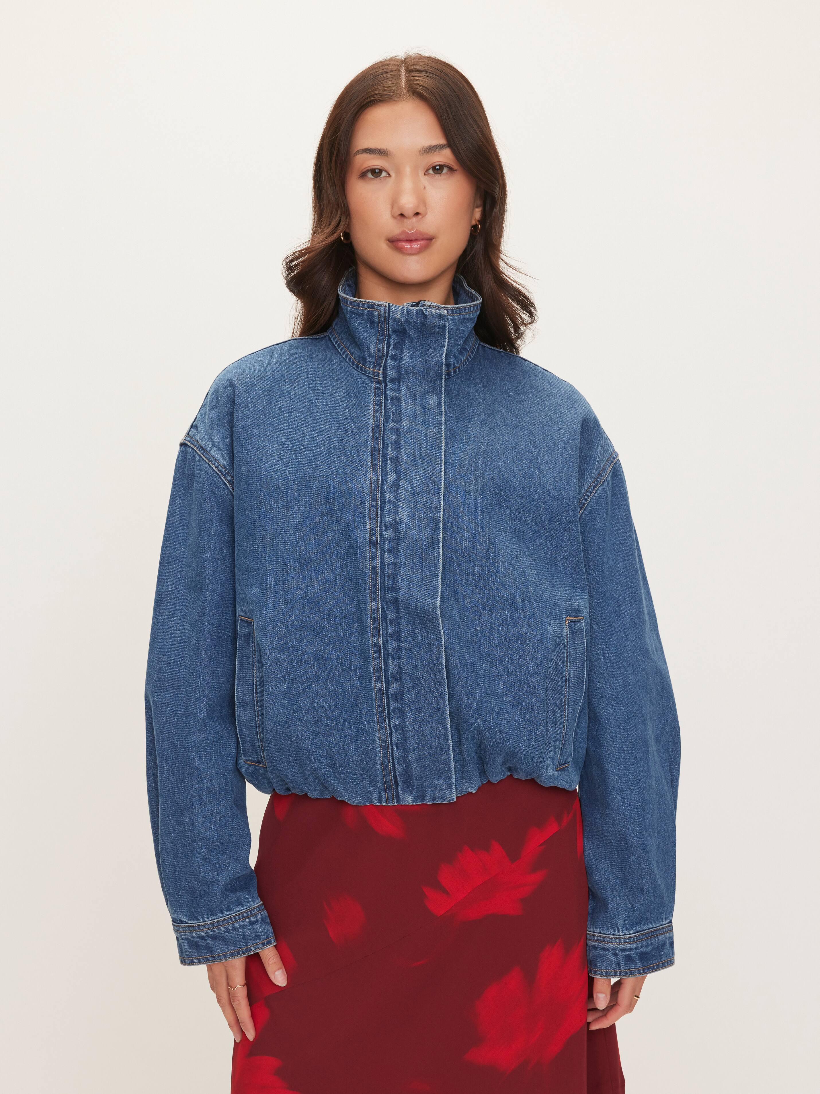 Denim Bomber Jacket