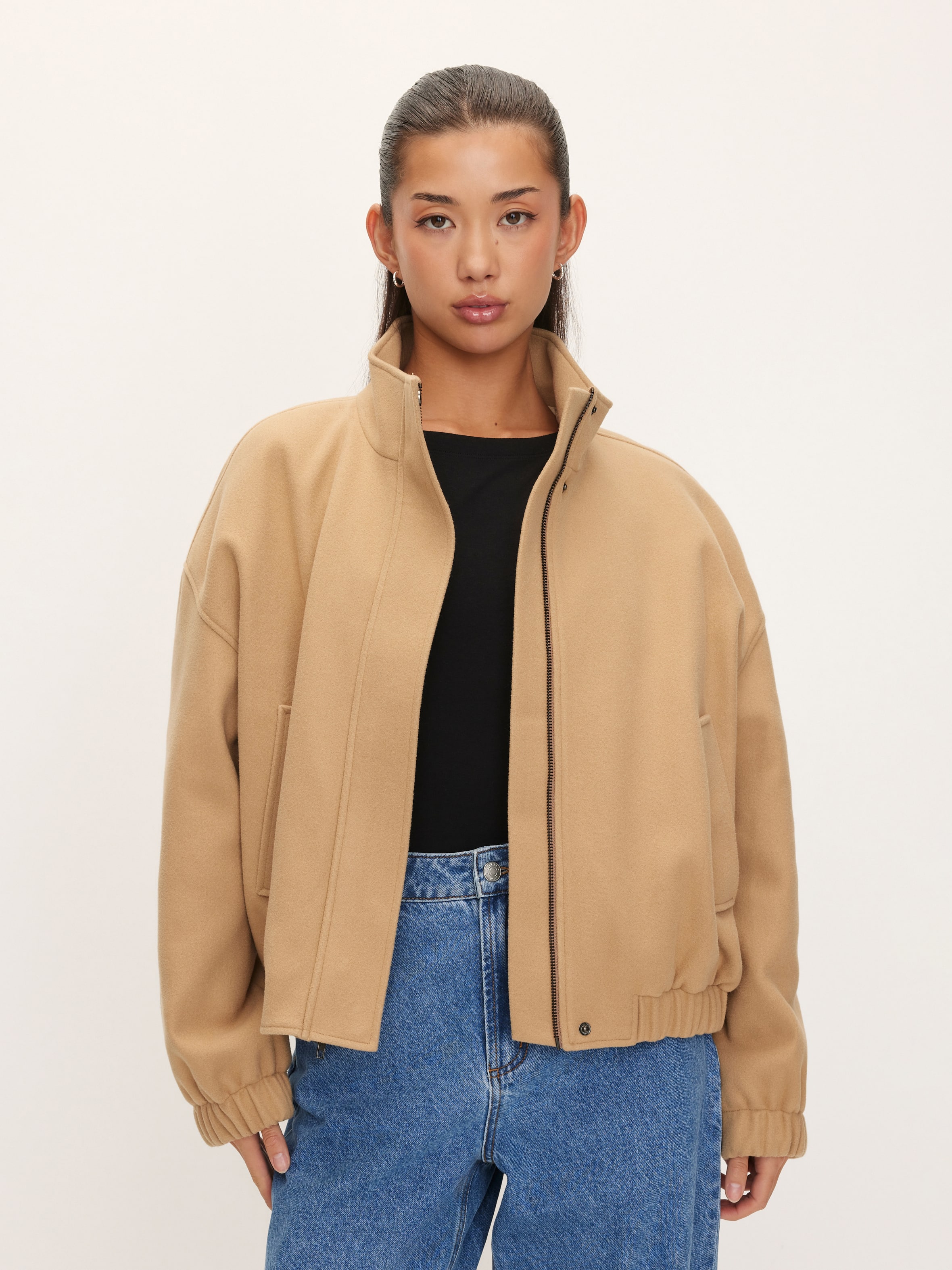 Cosy Oversized Bomber Jacket