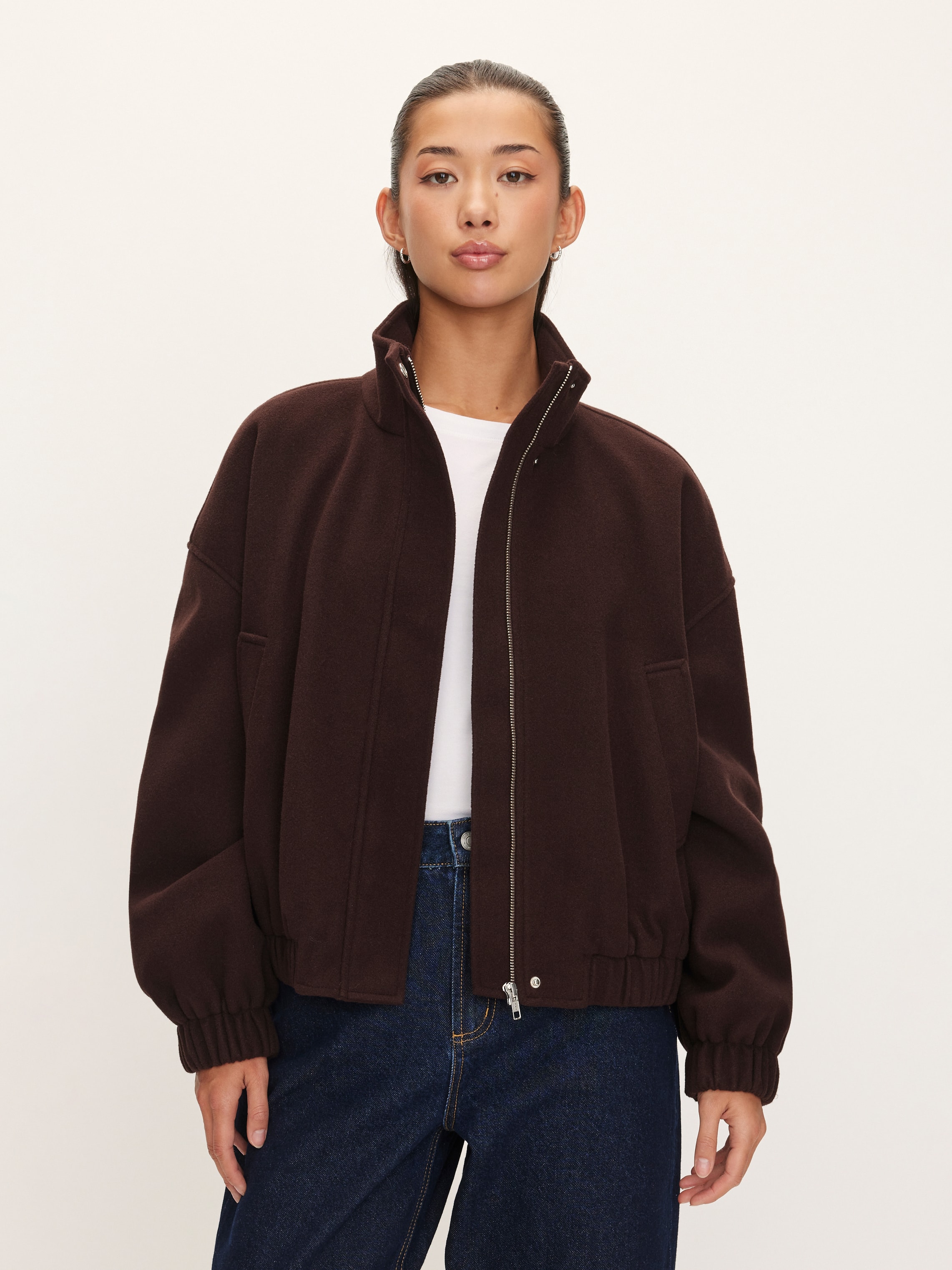 Cosy Oversized Bomber Jacket