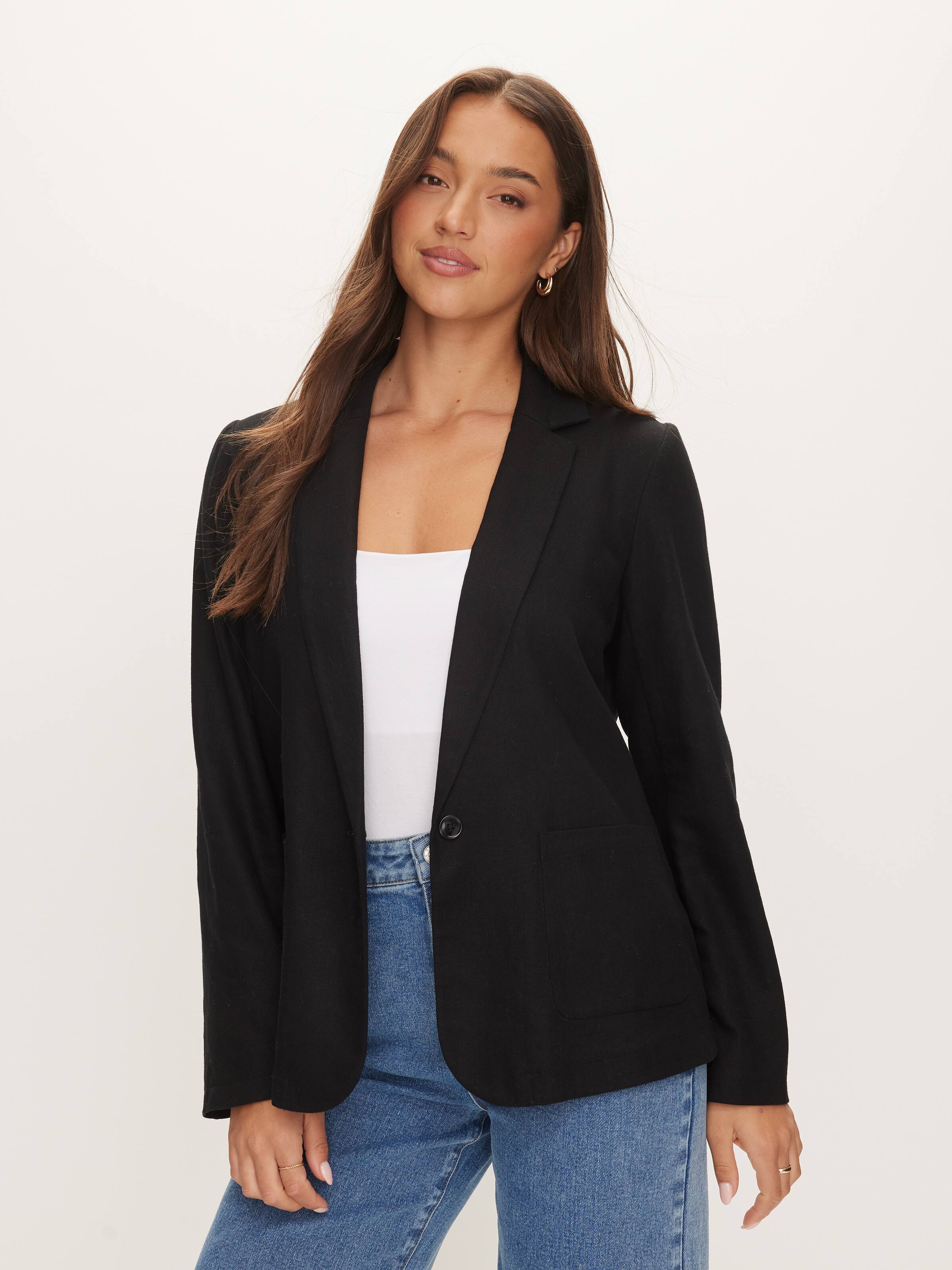 Linen Blend Blazer