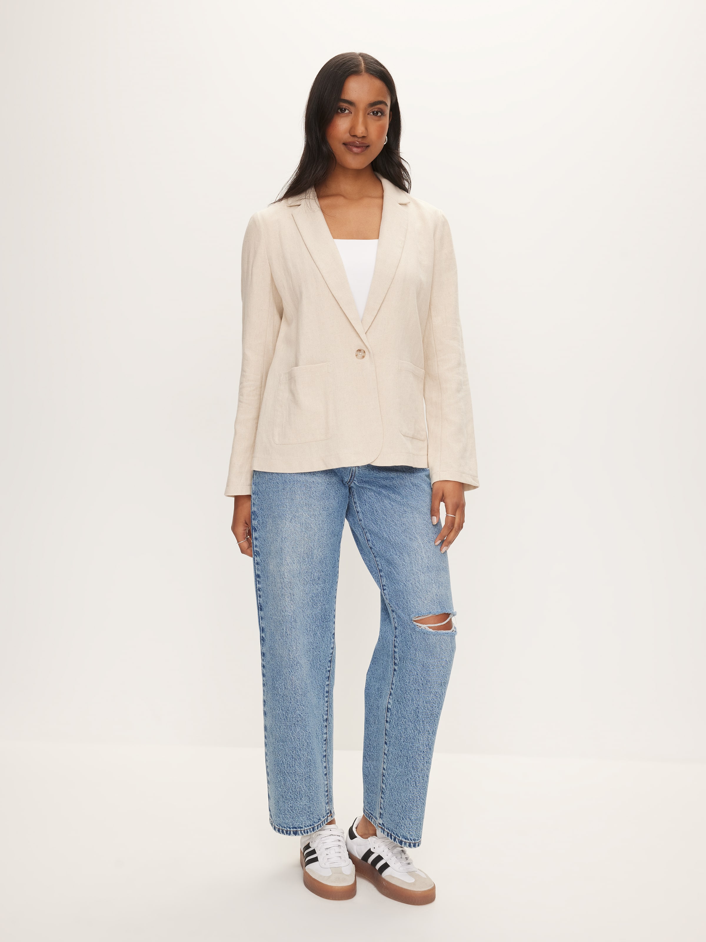 Linen Blend Blazer
