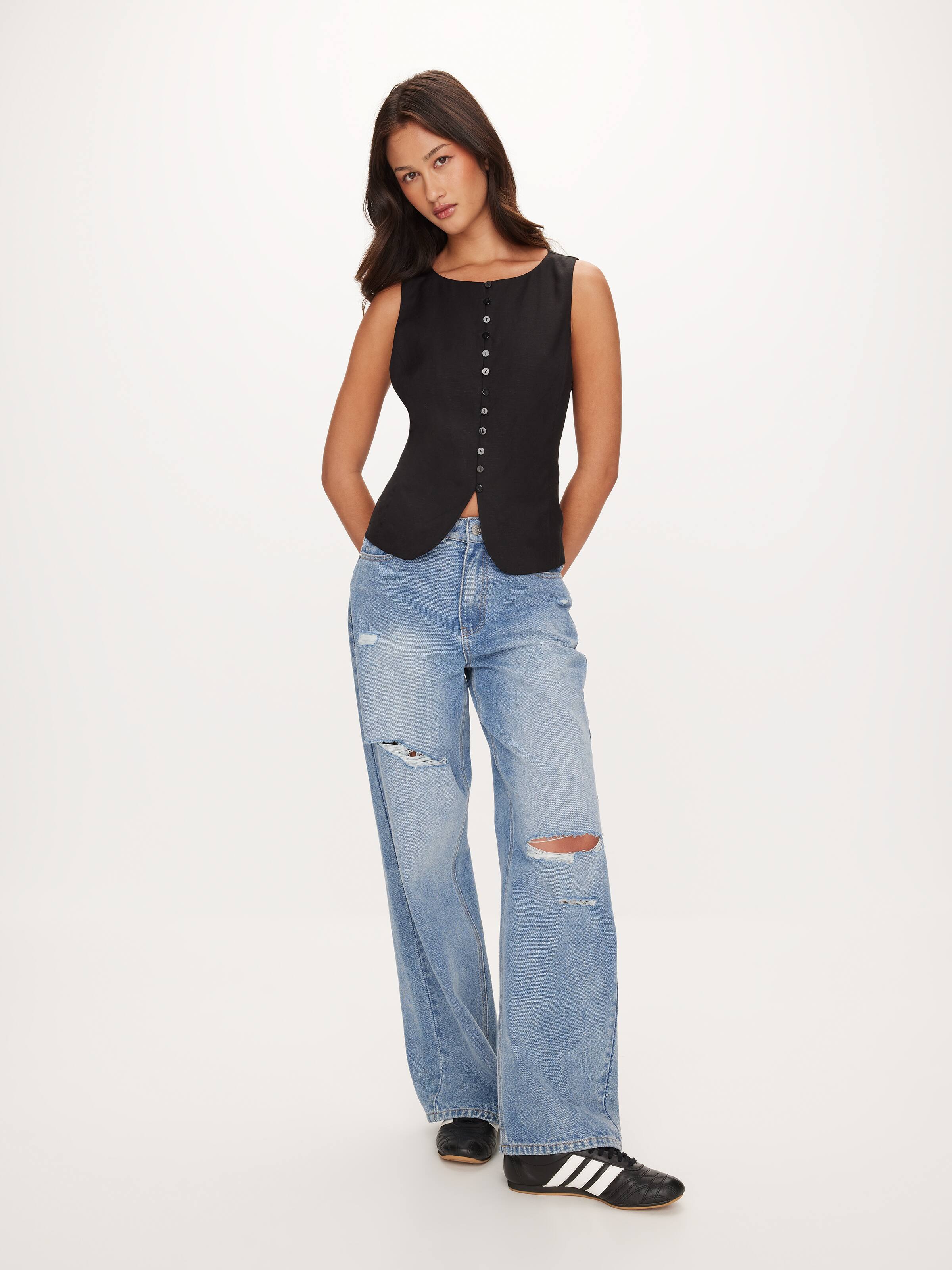 Halle Button Through Vest