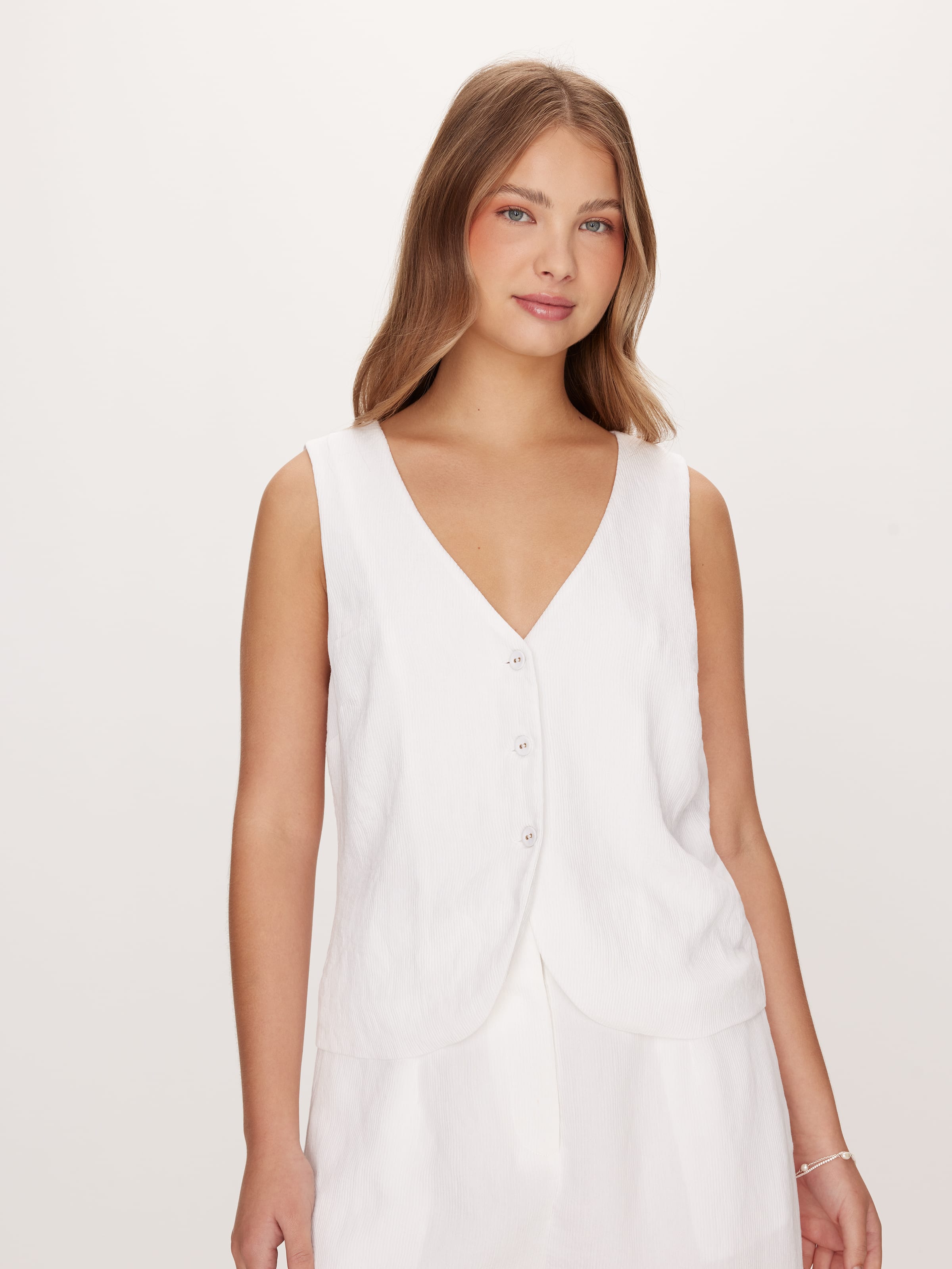 Vivian Textured Vest - Dotti Online