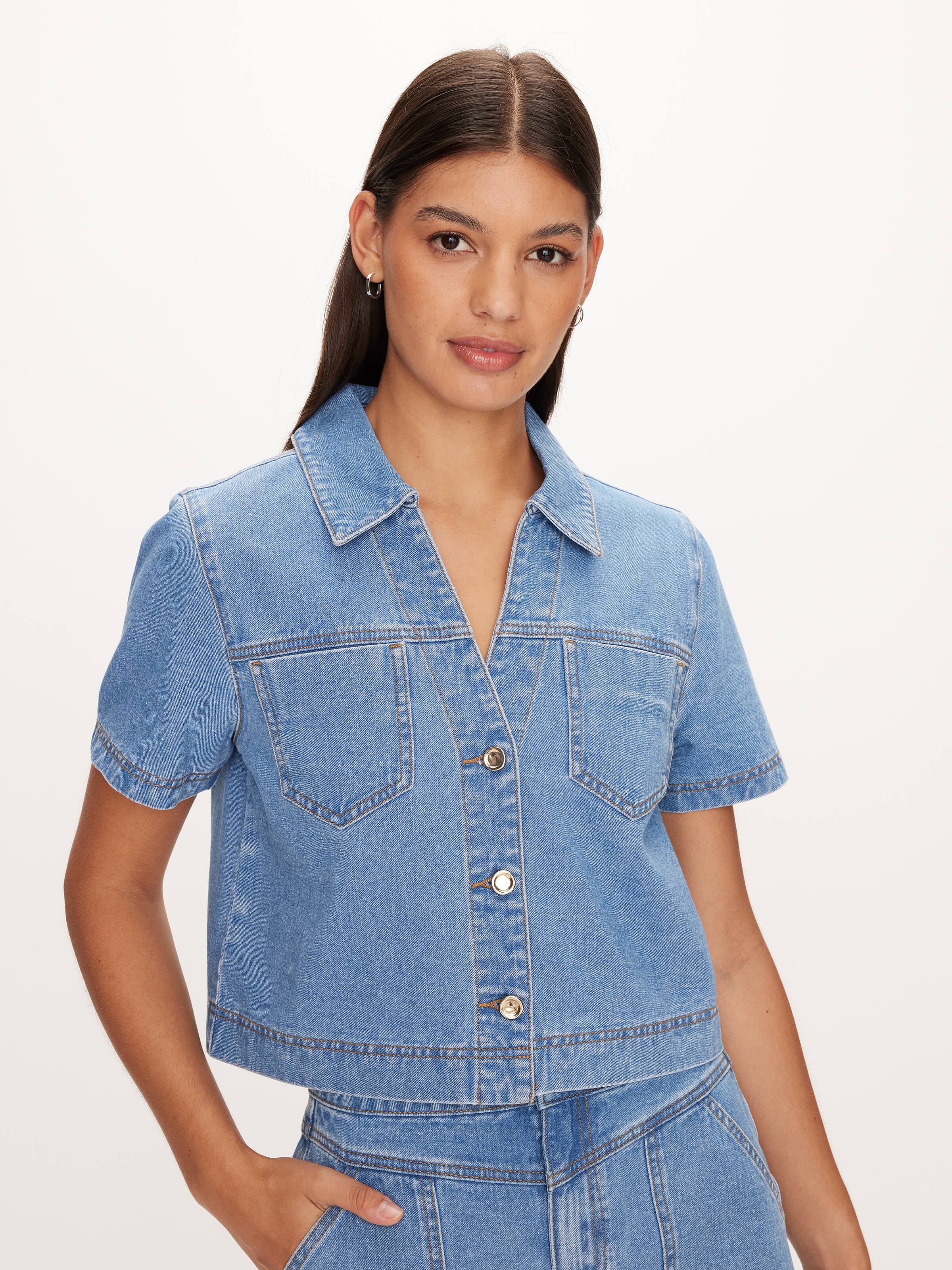 Maisie Denim Shacket (Set)